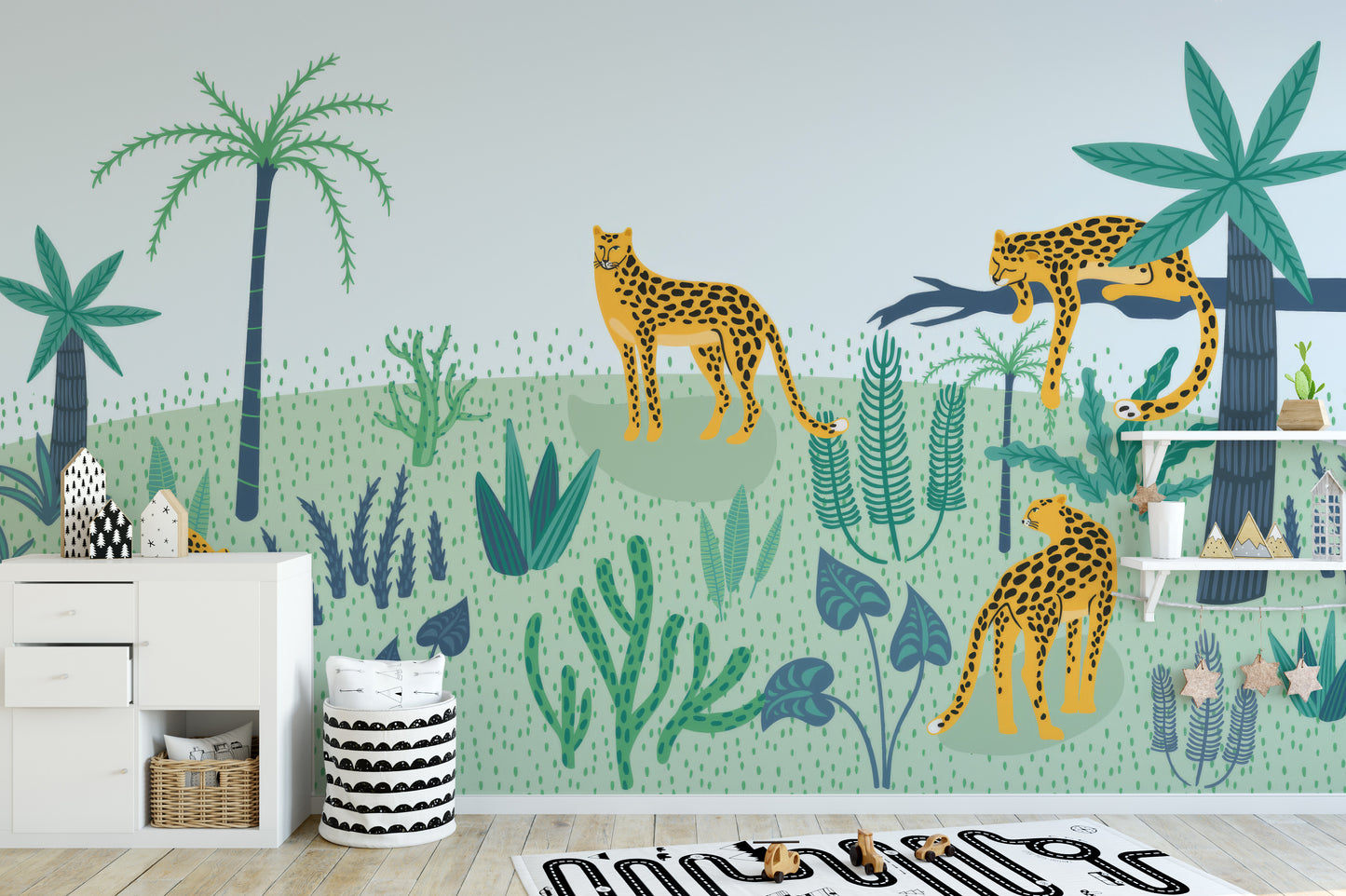 Jungle Leopard Wallpaper Mural