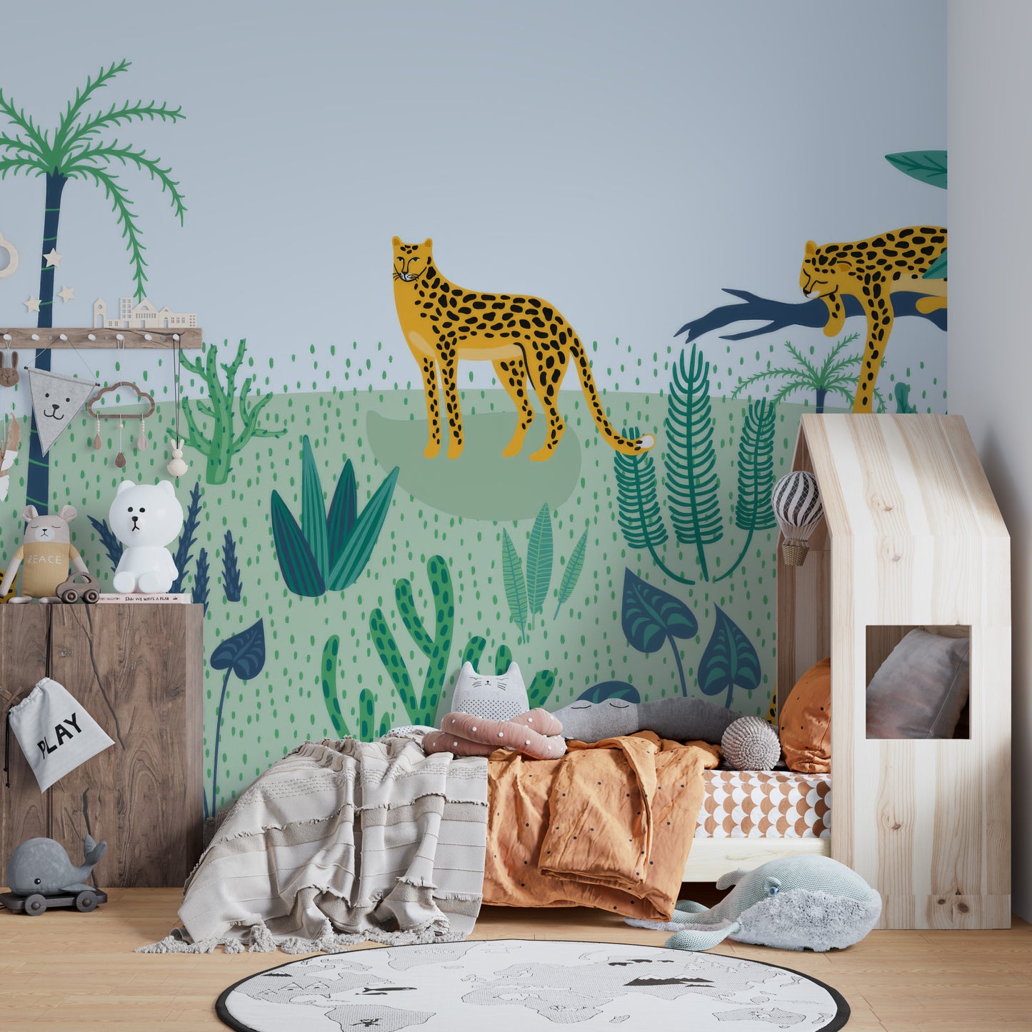 Jungle Leopard Wallpaper Mural