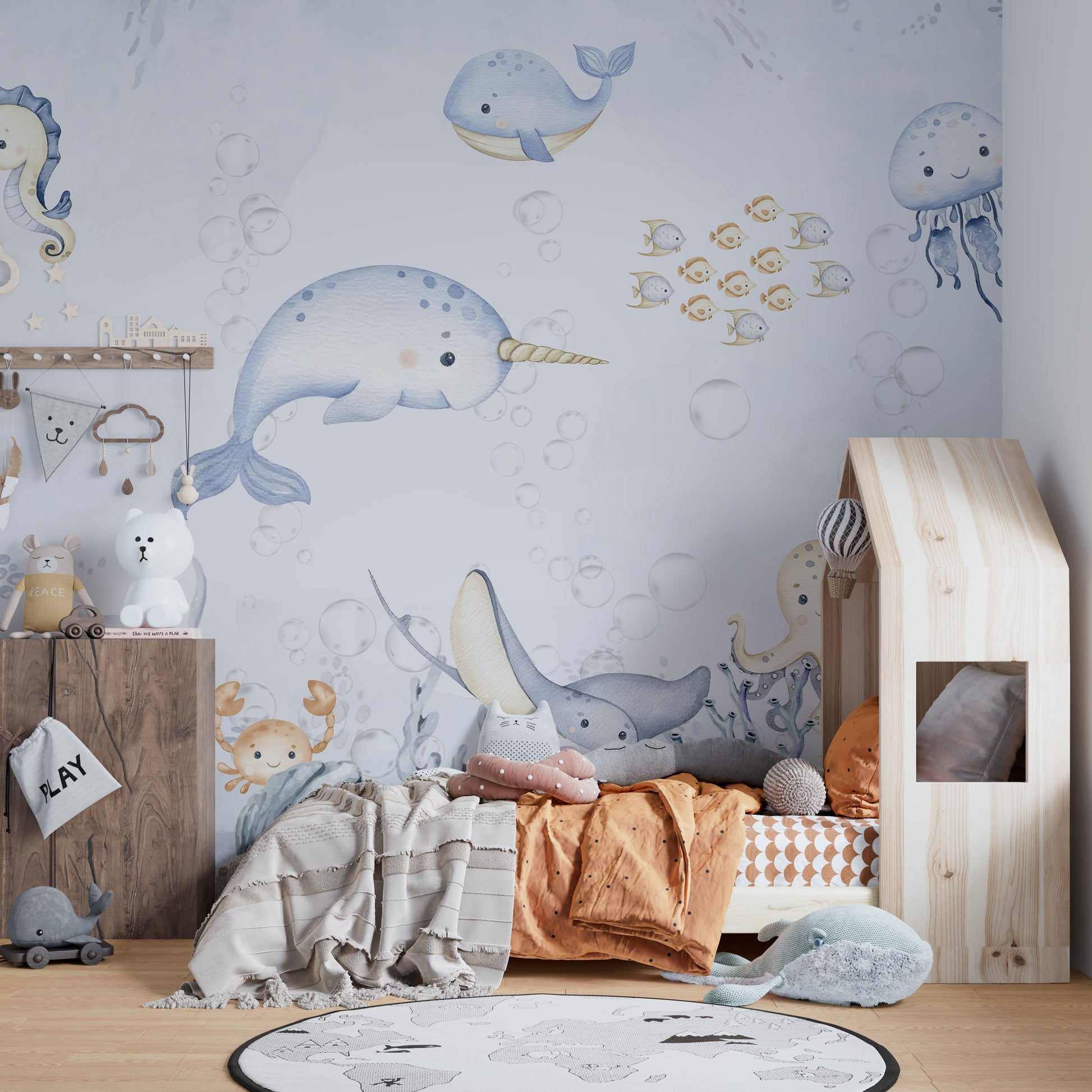 Brighten up walls with Ocean Wonders Wallpaper Mural