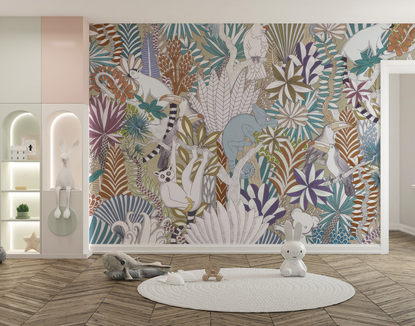 Tropical Fauna Wallpaper Mural to add color