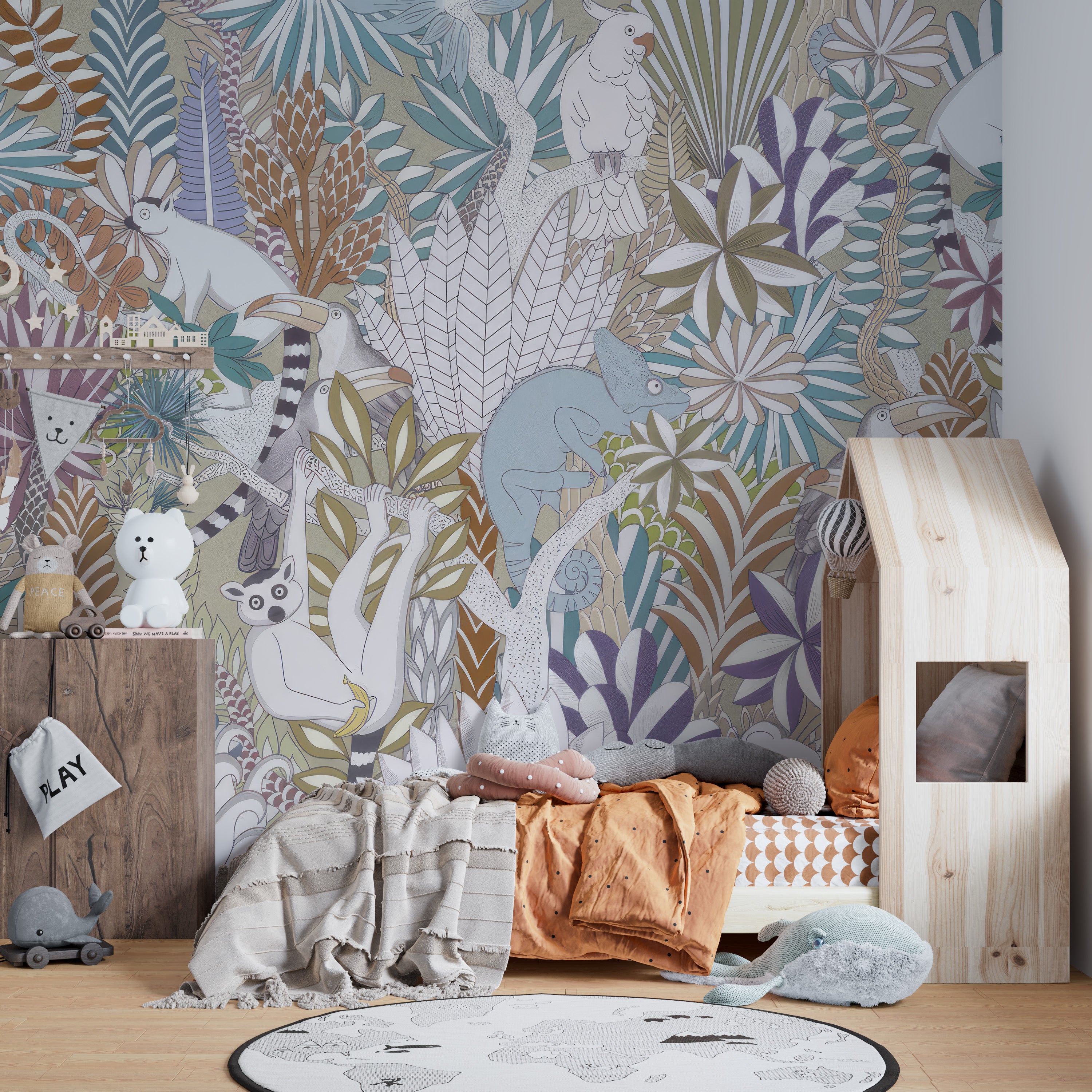 Tropical Fauna Wallpaper Mural to bring nature indoors