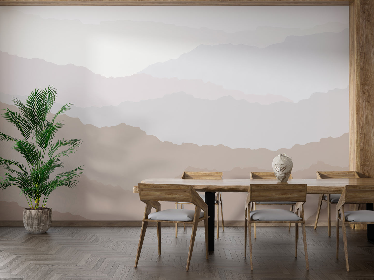 Scenic peaks wallpaper mural mountain vibes
