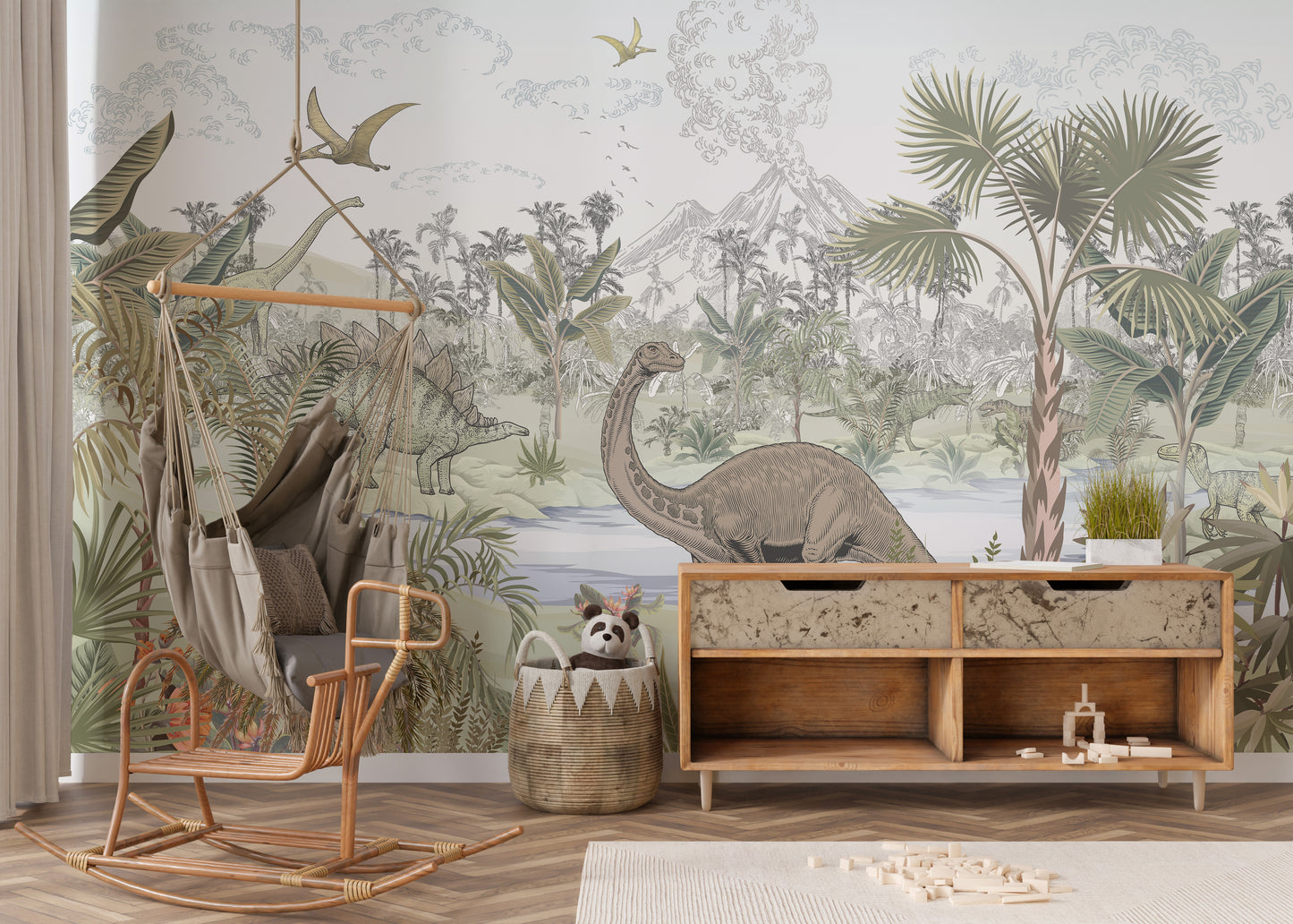 Dinosaur Valley Wallpaper Mural to add excitement