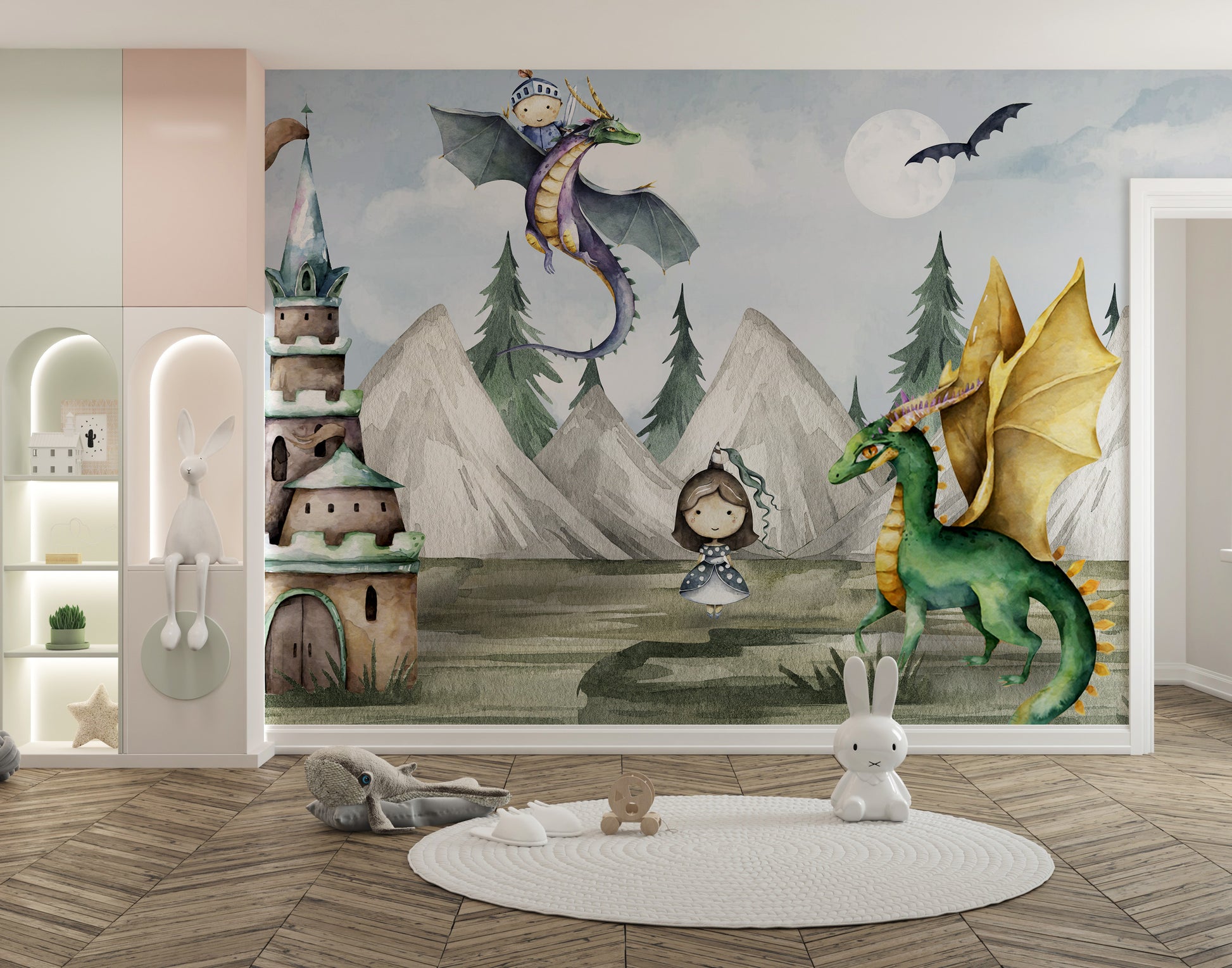 Magical Kingdom Wallpaper Mural for a whimsical look