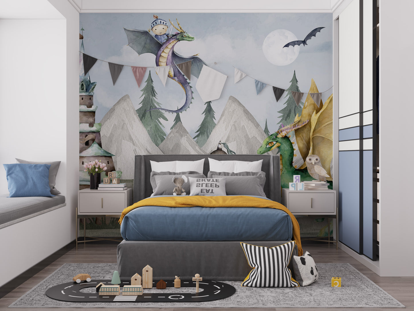 Add magic with Magical Kingdom Wallpaper Mural