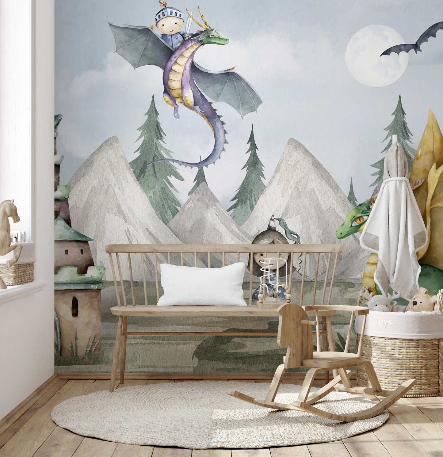 Magical Kingdom Wallpaper Mural for an enchanted feel