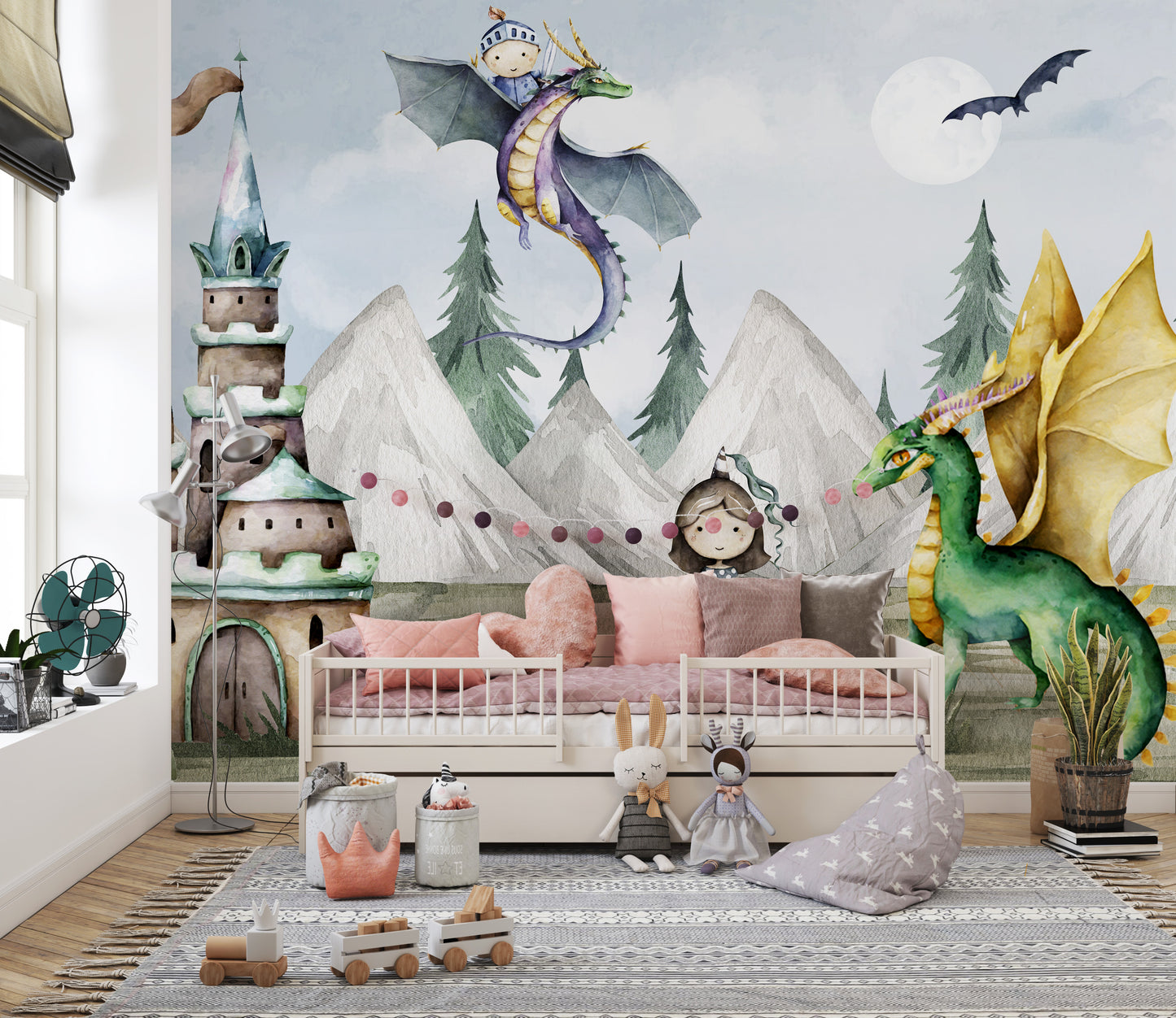 Magical Kingdom Wallpaper Mural for a fairytale room