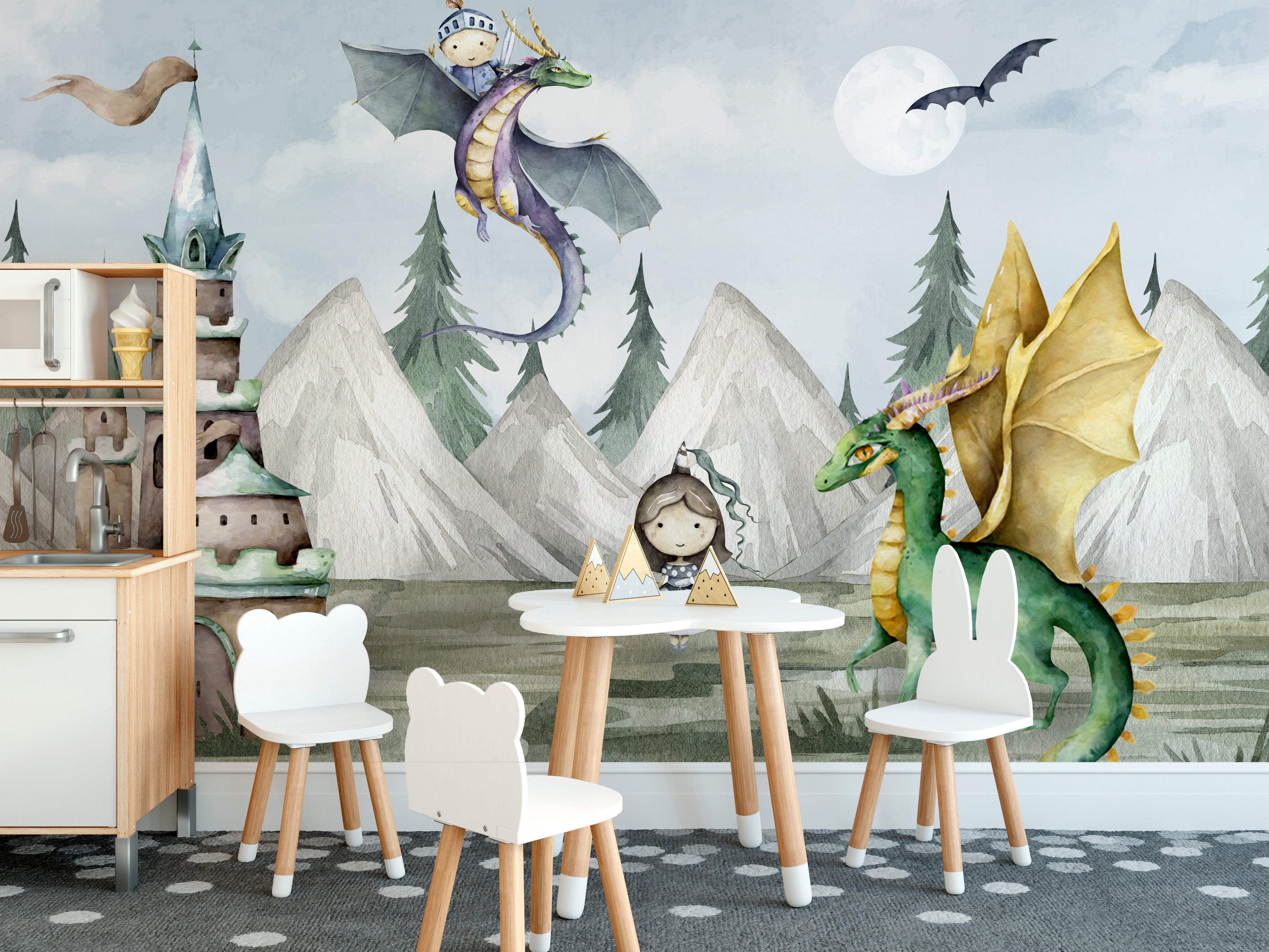 Magical Kingdom Wallpaper Mural for kids' space