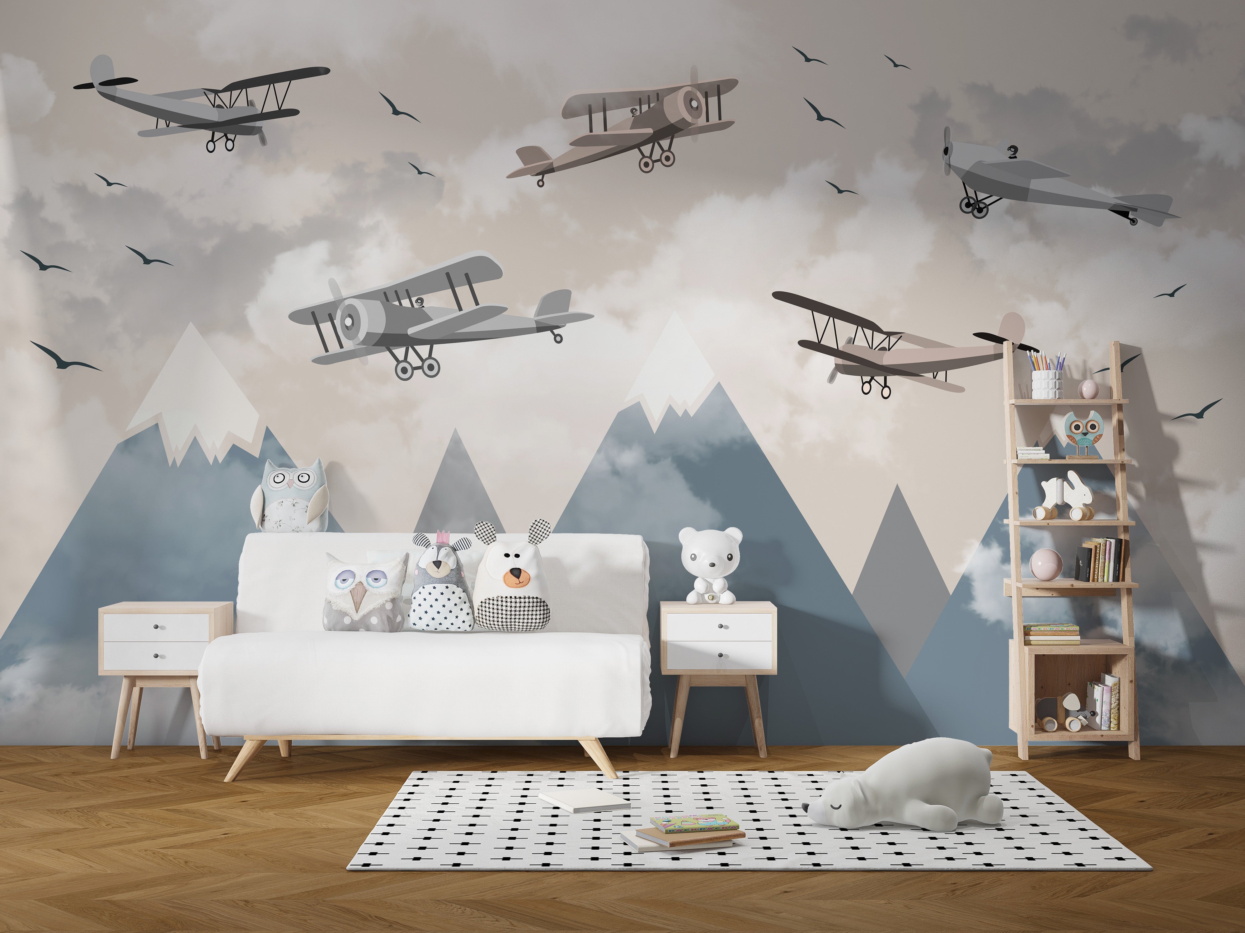 Add adventure with Alpine Flight Adventure Wall Mural