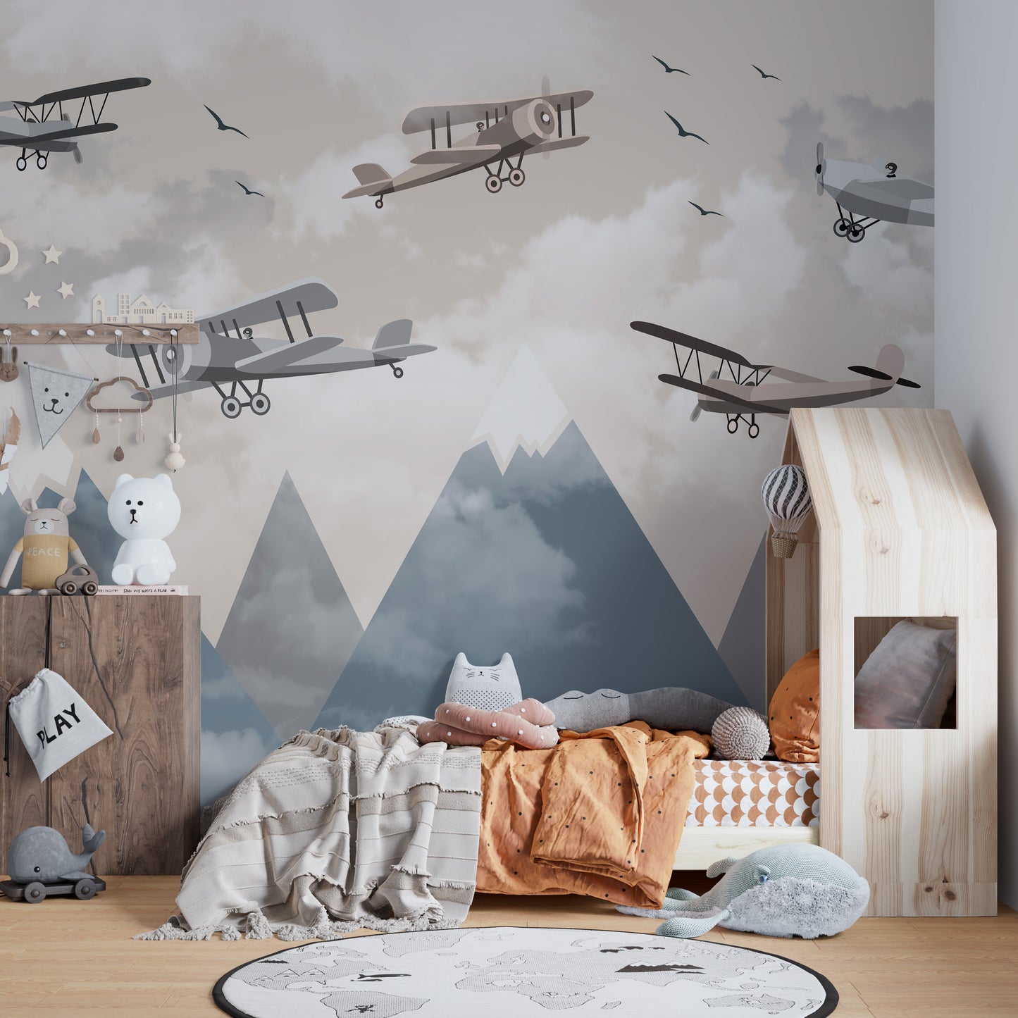 Alpine Flight Adventure Wall Mural to inspire creativity