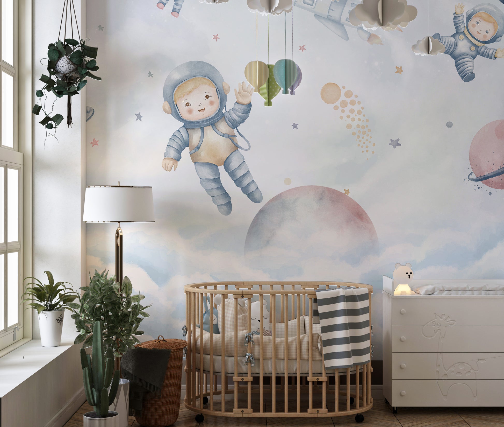 Cosmic Kids Space Wallpaper for imaginative spaces
