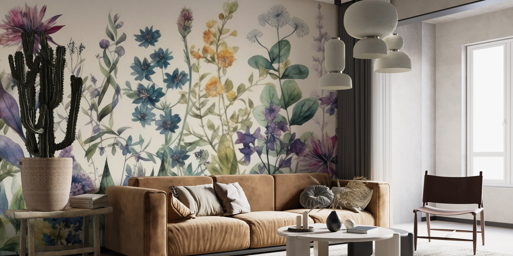 Garden Blooms Wallpaper Mural for a blooming touch