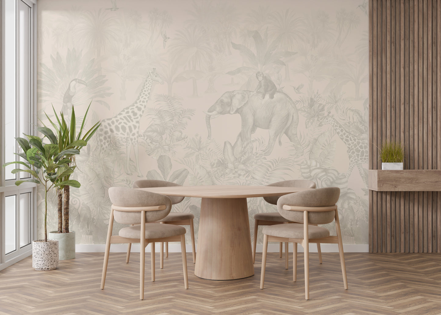 Tropical Jungle Adventure Wall Mural