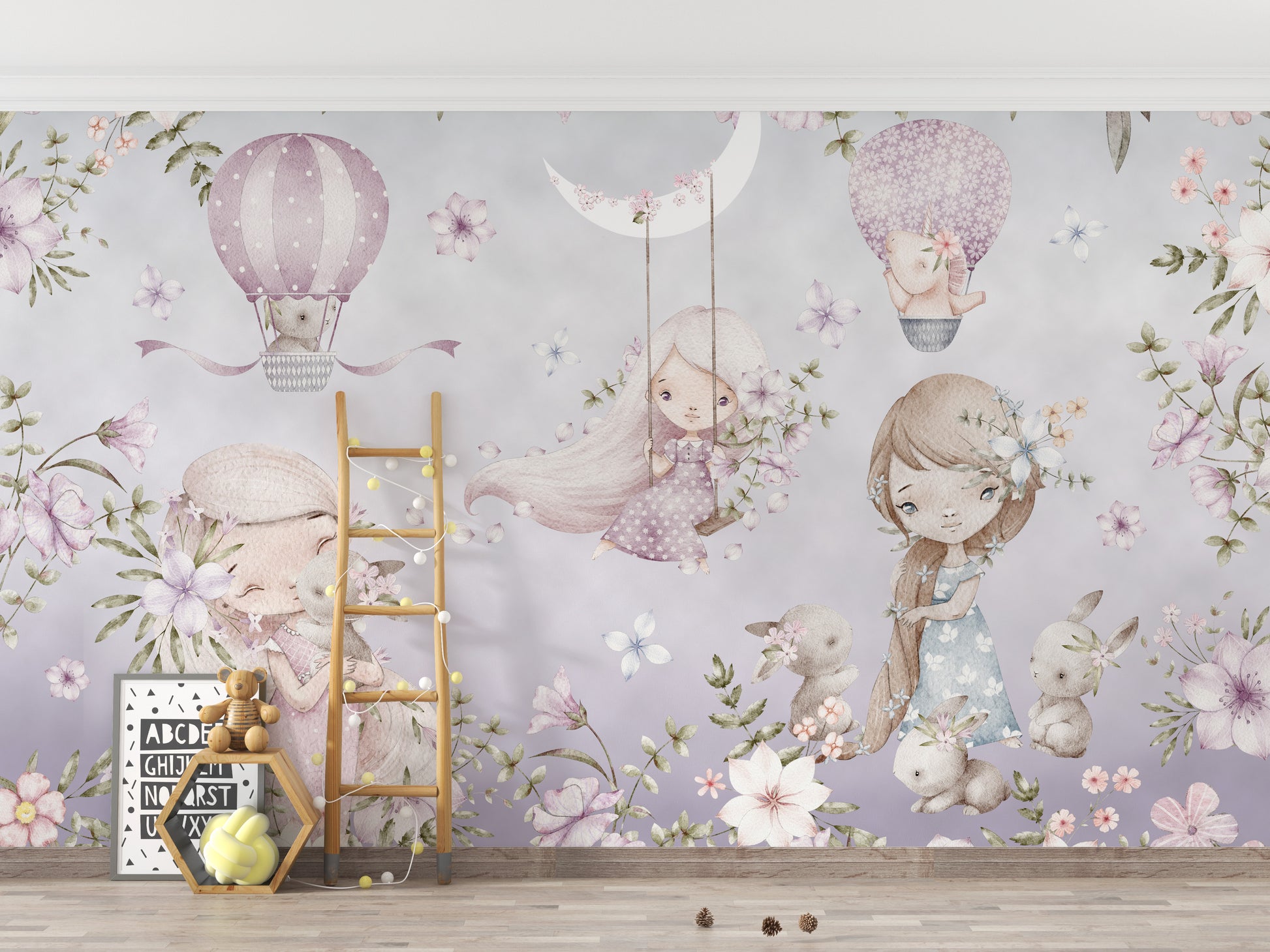 Blossom Fairies Wallpaper Mural for kids' imagination