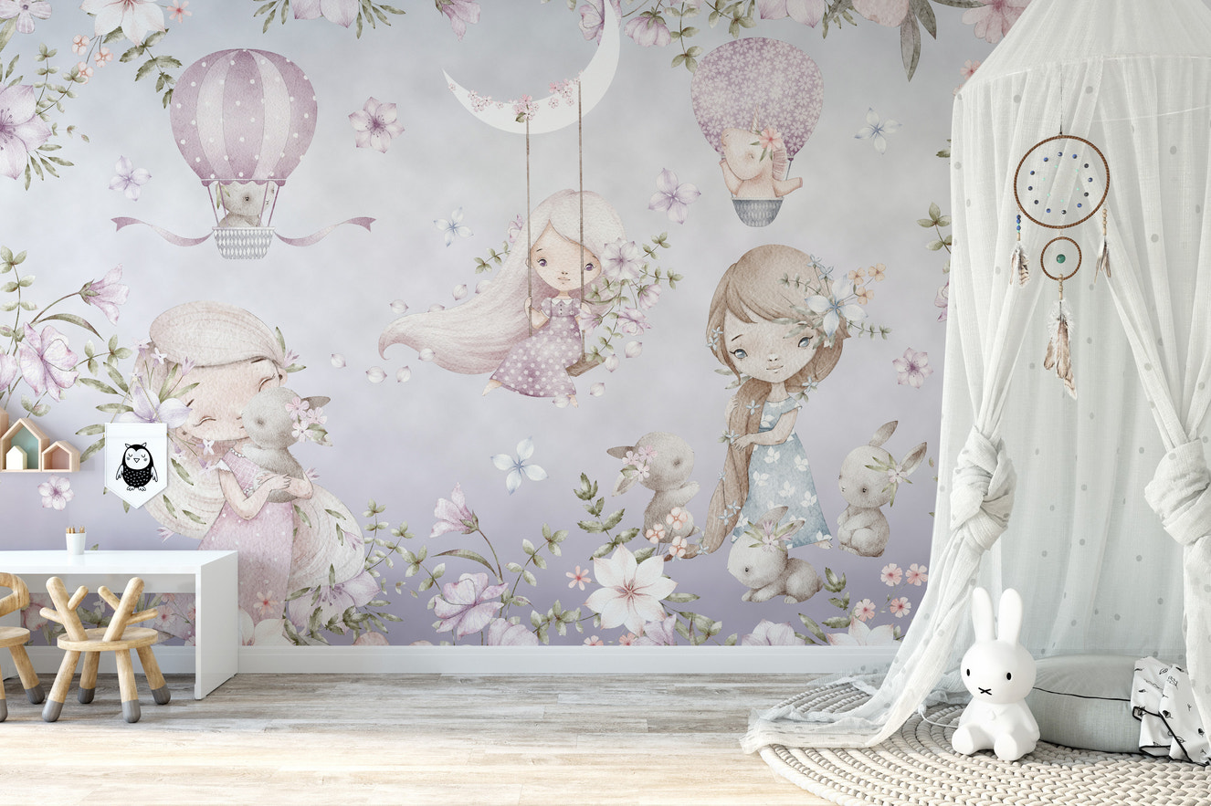 Blossom Fairies Wallpaper Mural for a magical room