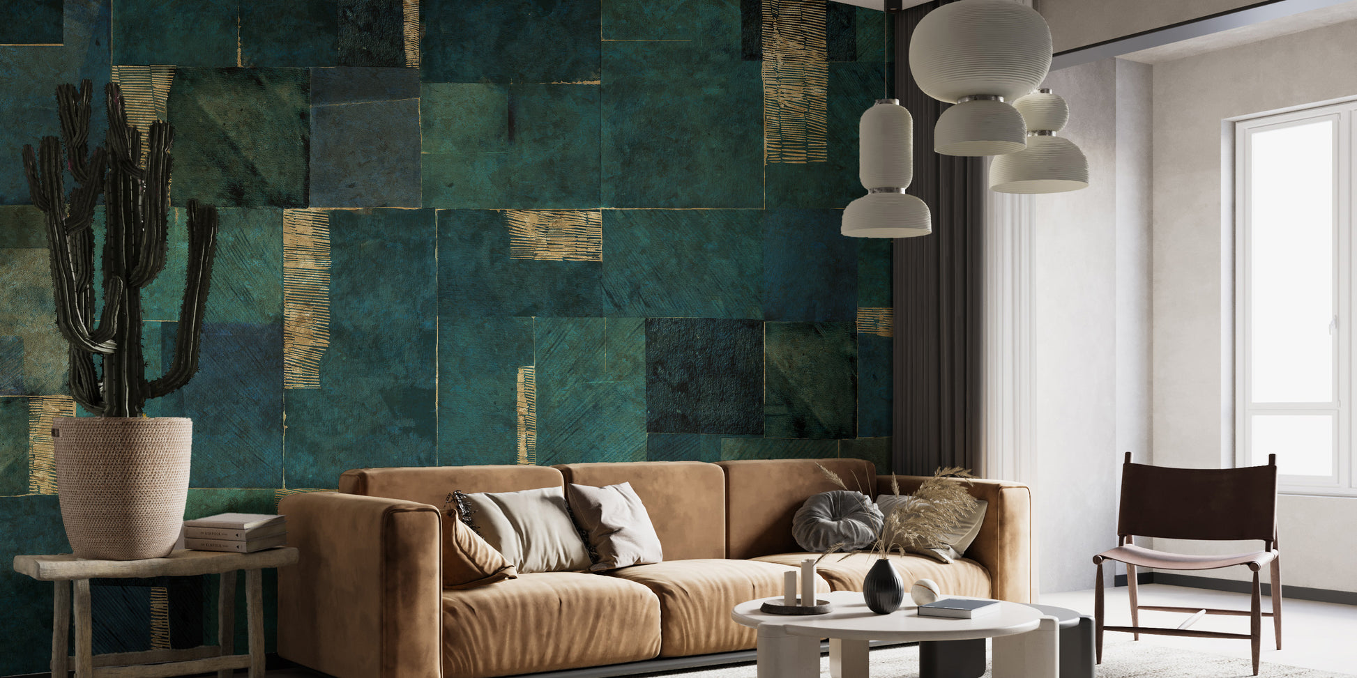 Abstract Geometric Wallpaper Mural for unique walls
