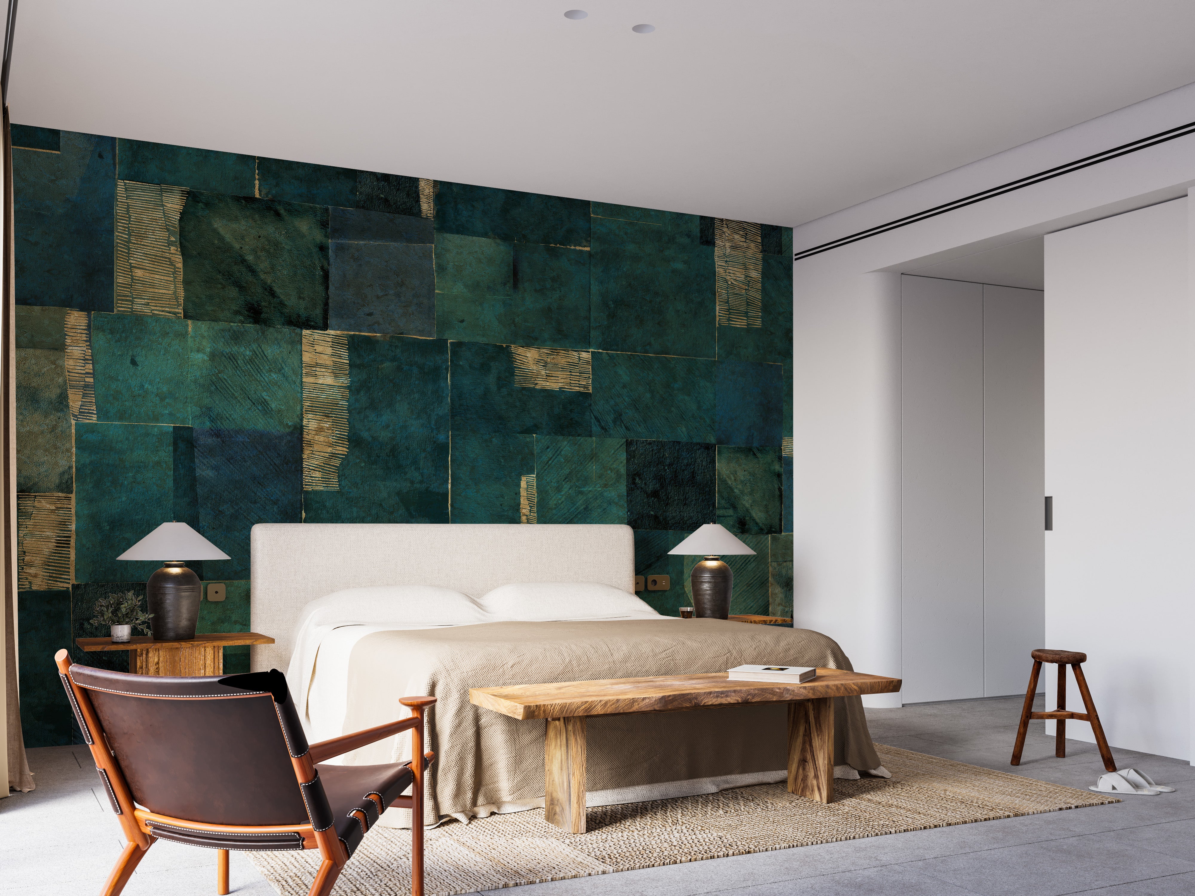 Abstract Geometric Wallpaper Mural for a trendy feel