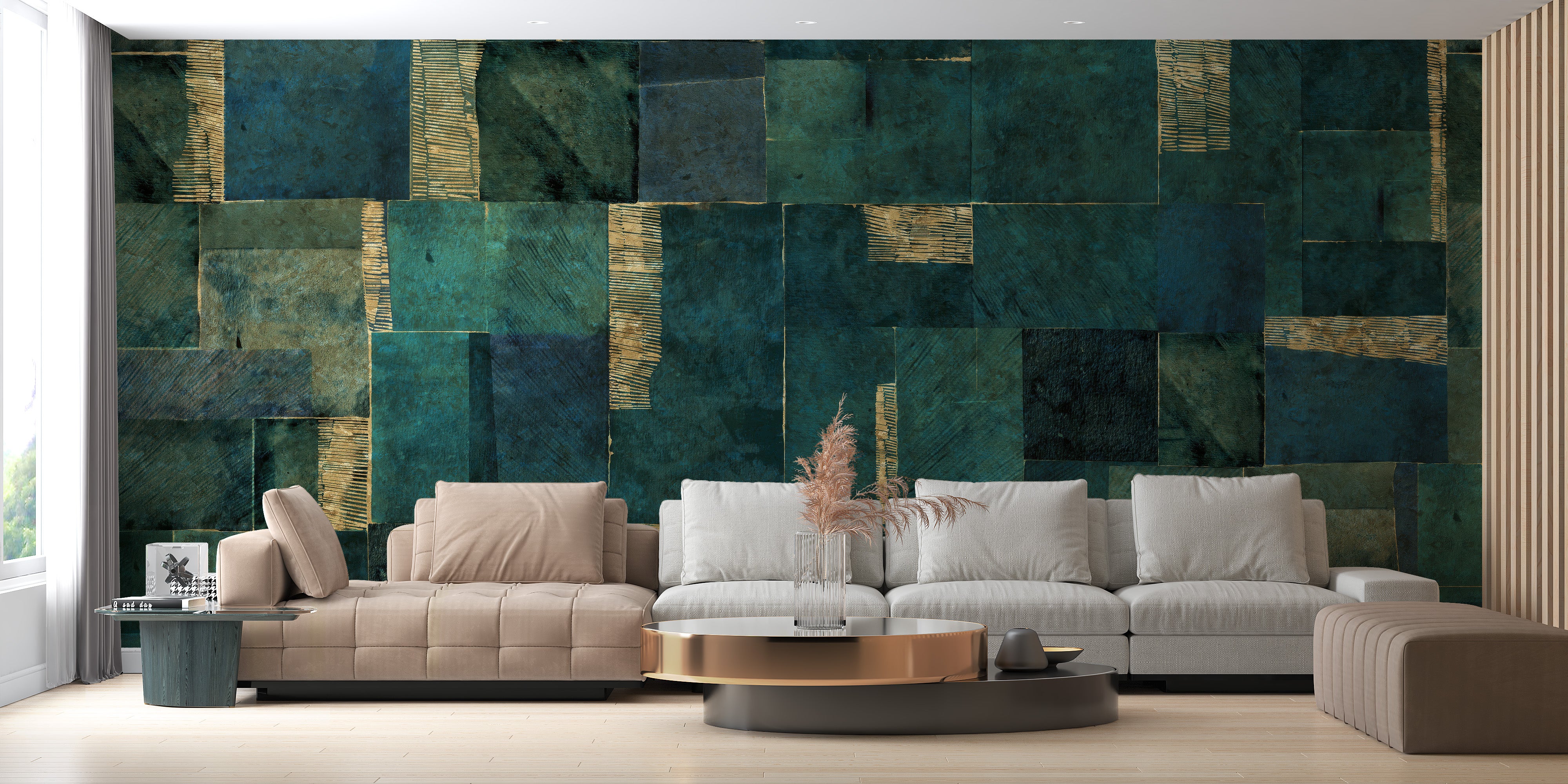 Abstract Geometric Wallpaper Mural for dynamic decor