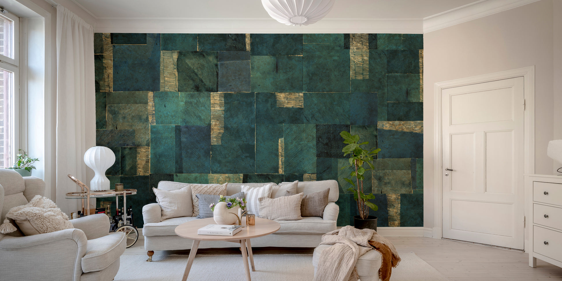 Abstract Geometric Wallpaper Mural for a stylish look
