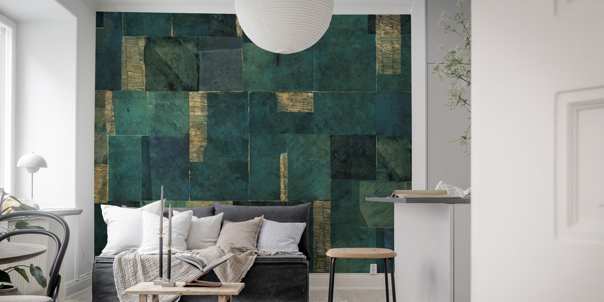 Add elegance with Abstract Geometric Wallpaper Mural