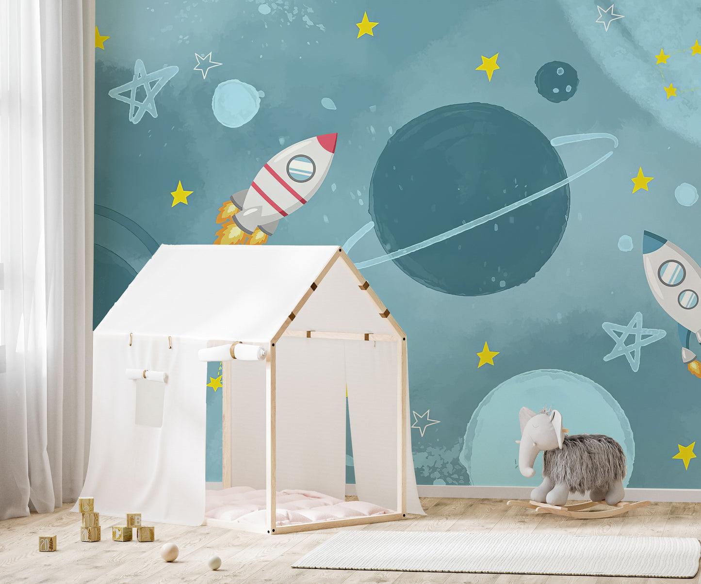 Galaxy Adventure Wallpaper Mural for outer space charm