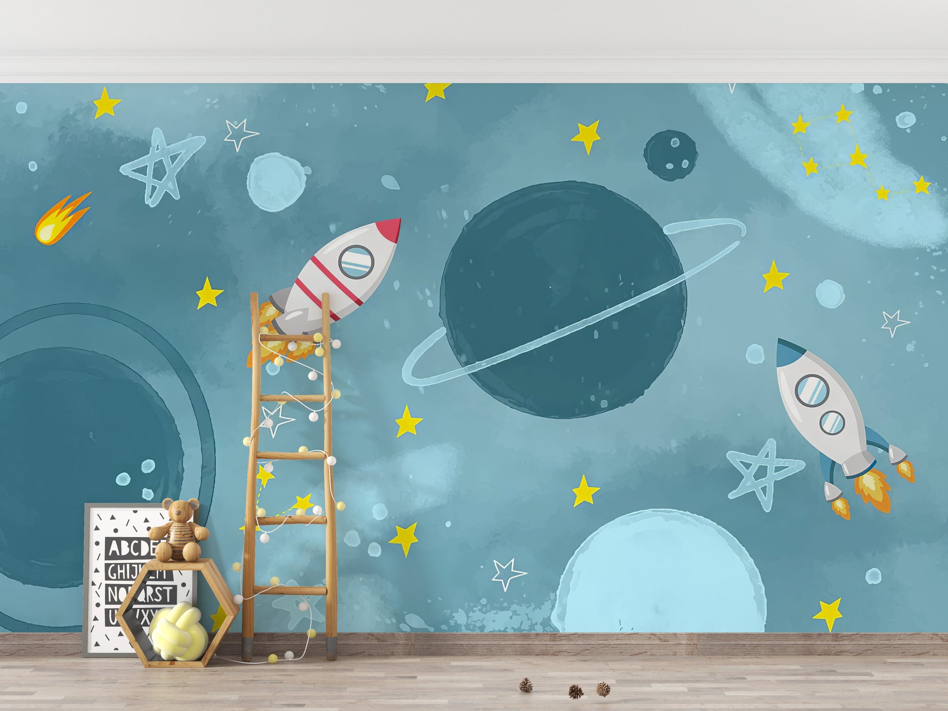 Galaxy Adventure Wallpaper Mural for a starry sky