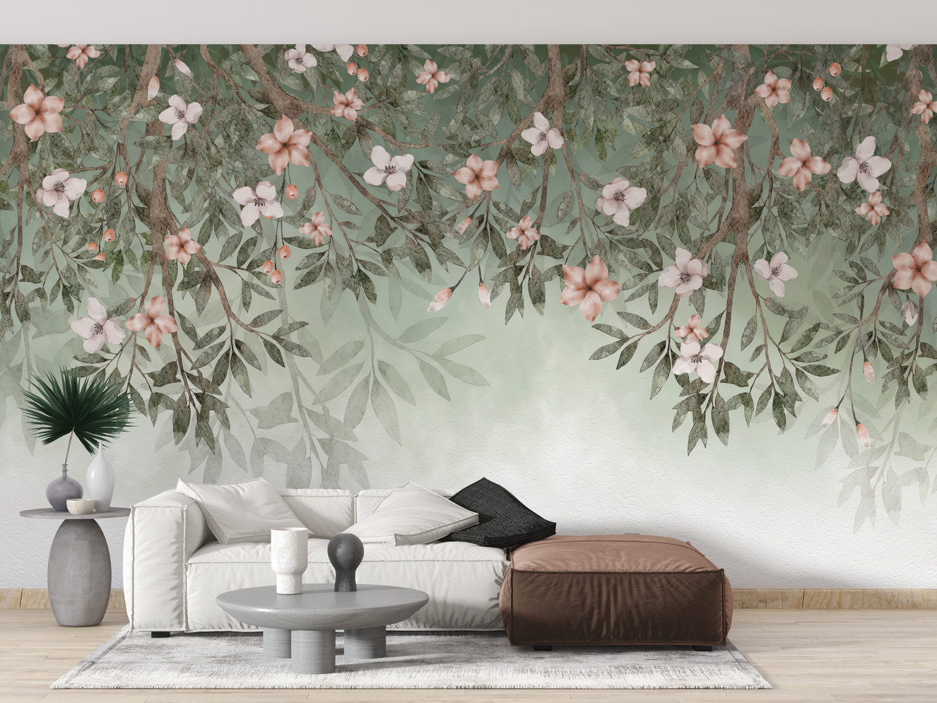 Floral Blossom Wallpaper Mural for a fresh, vibrant look