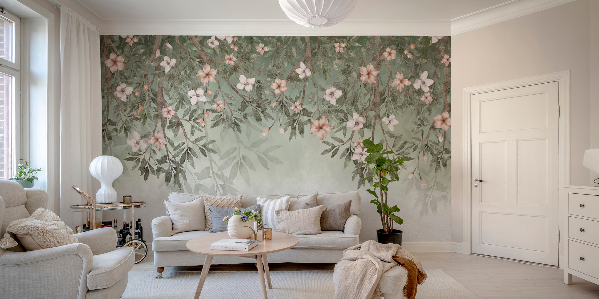 Floral Blossom Wall Mural for a burst of natural beauty