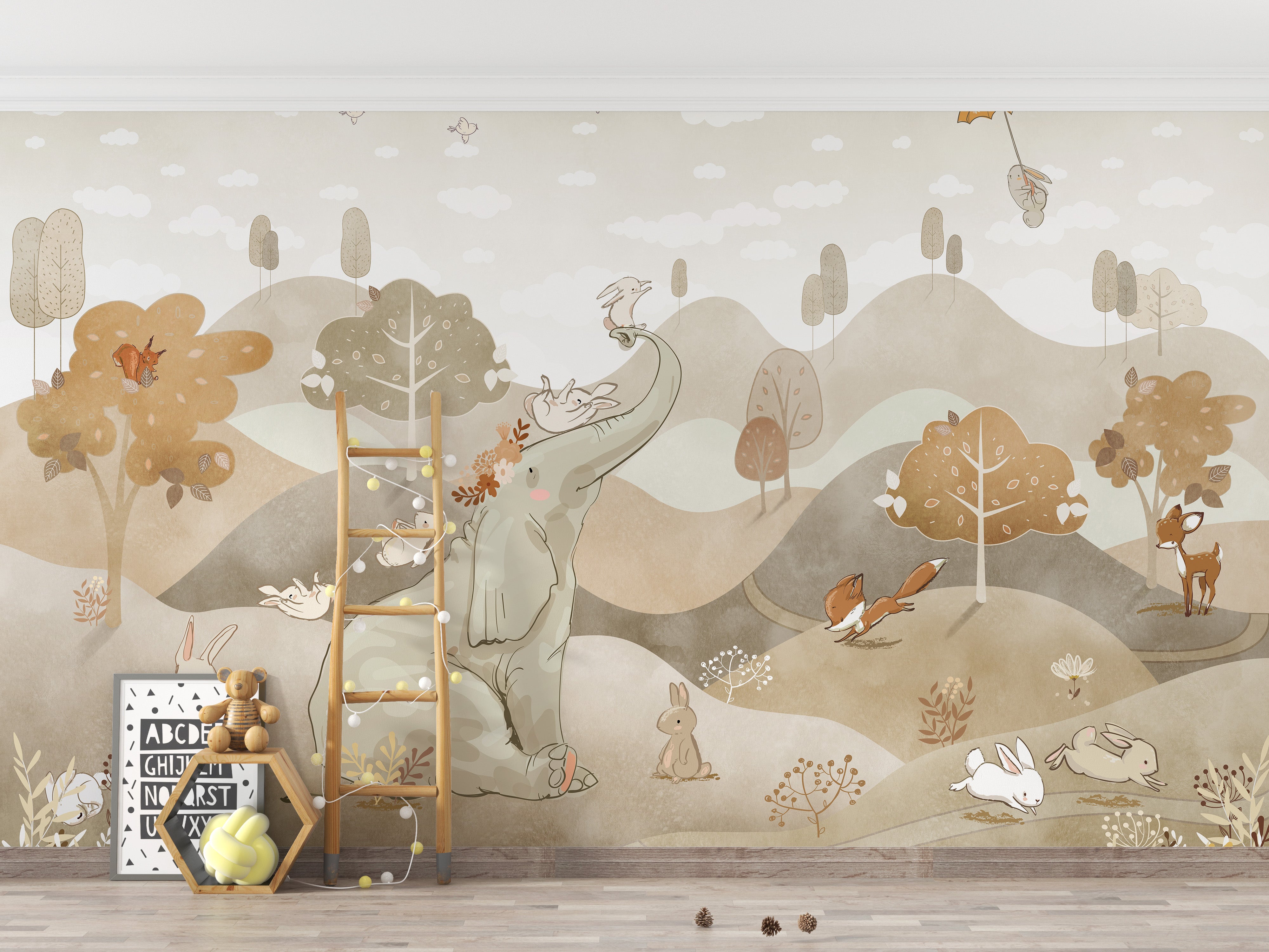 Balloon Adventure Wallpaper Mural for an adventurous vibe