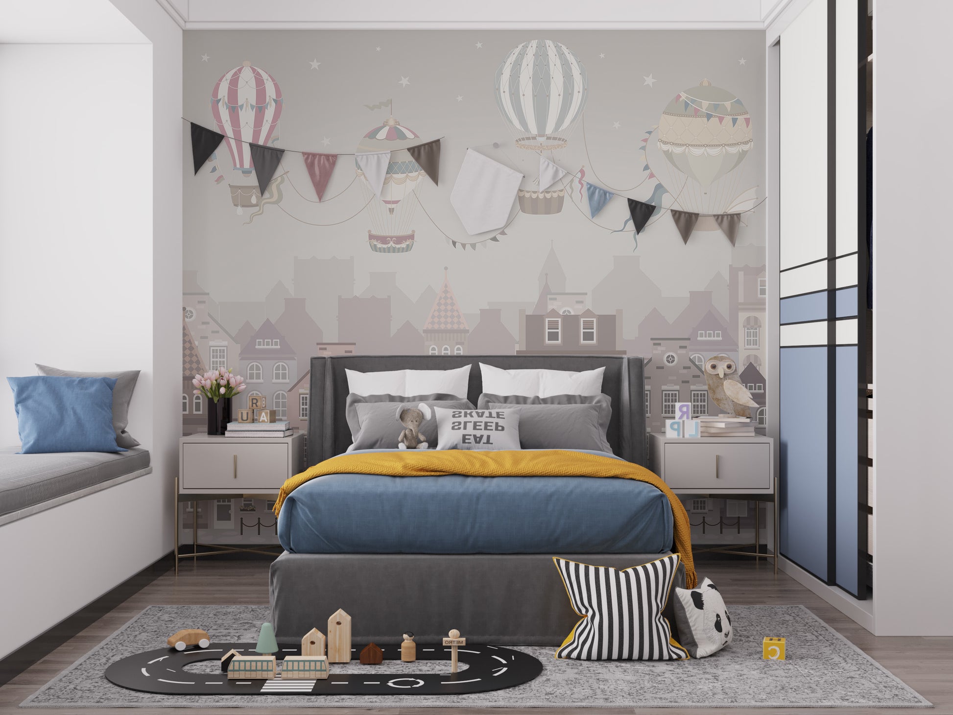 Dreamy Hot Air Balloons Wallpaper Mural to brighten your walls