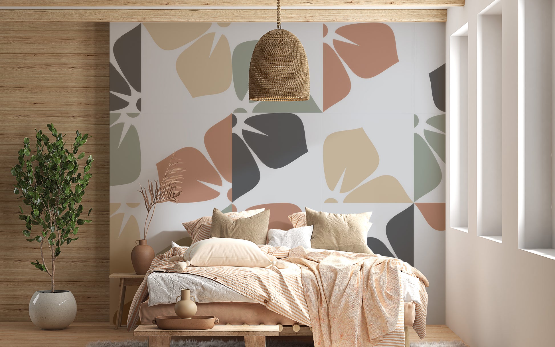 Classic Vintage Foliage Wall Mural for any space