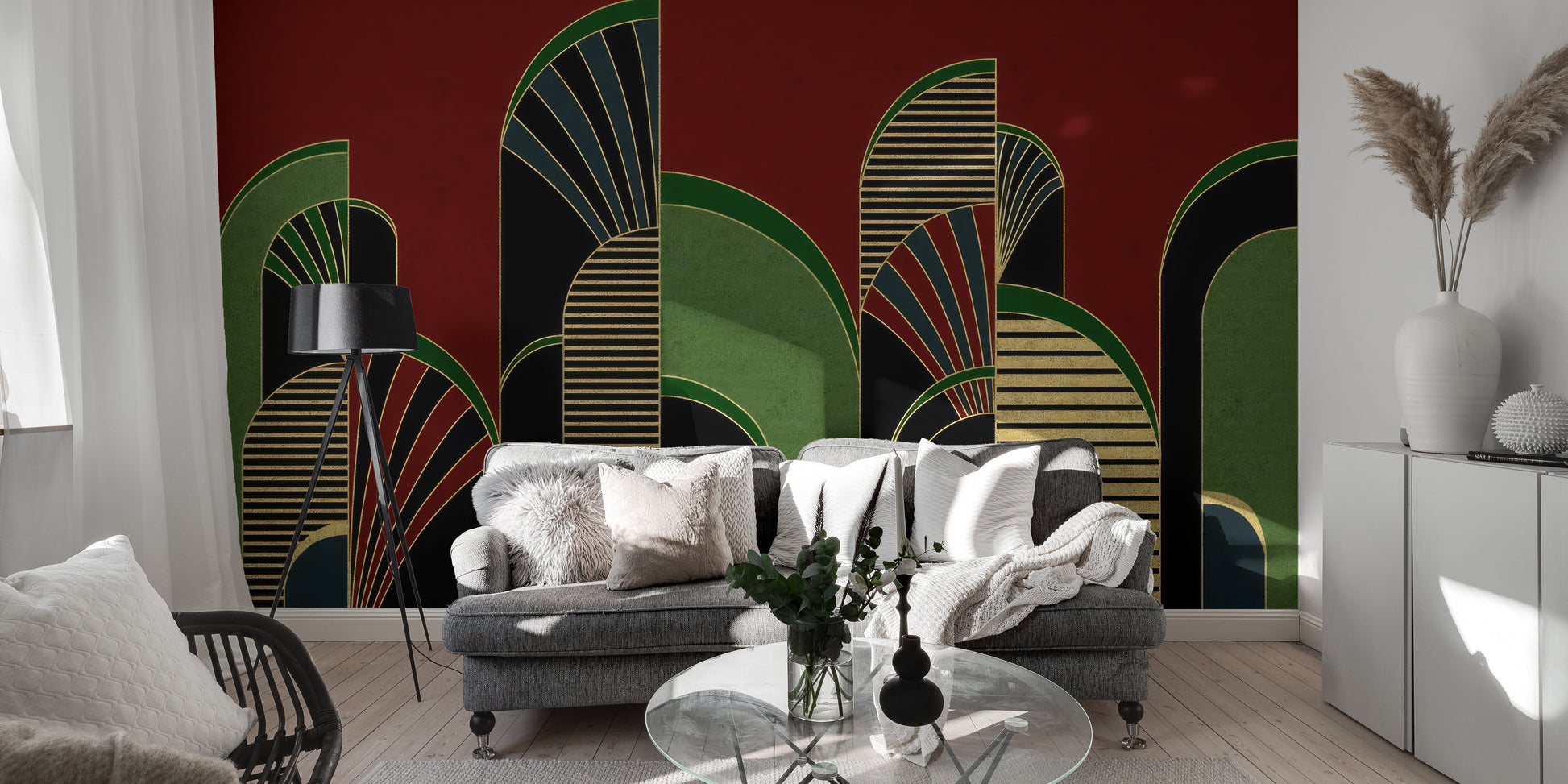 Vintage Deco Archway Wallpaper Mural for a classy feel