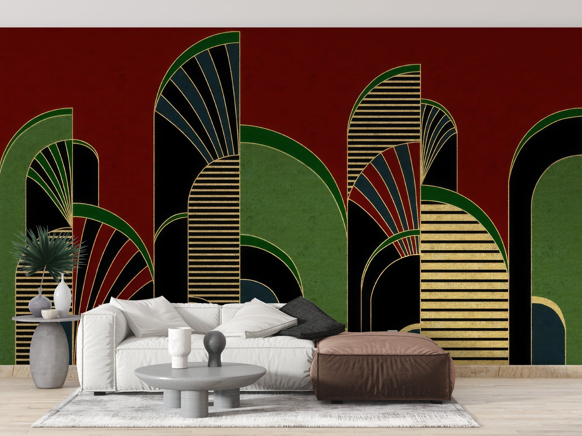 Vintage Deco Archway Wallpaper Mural for a stylish touch