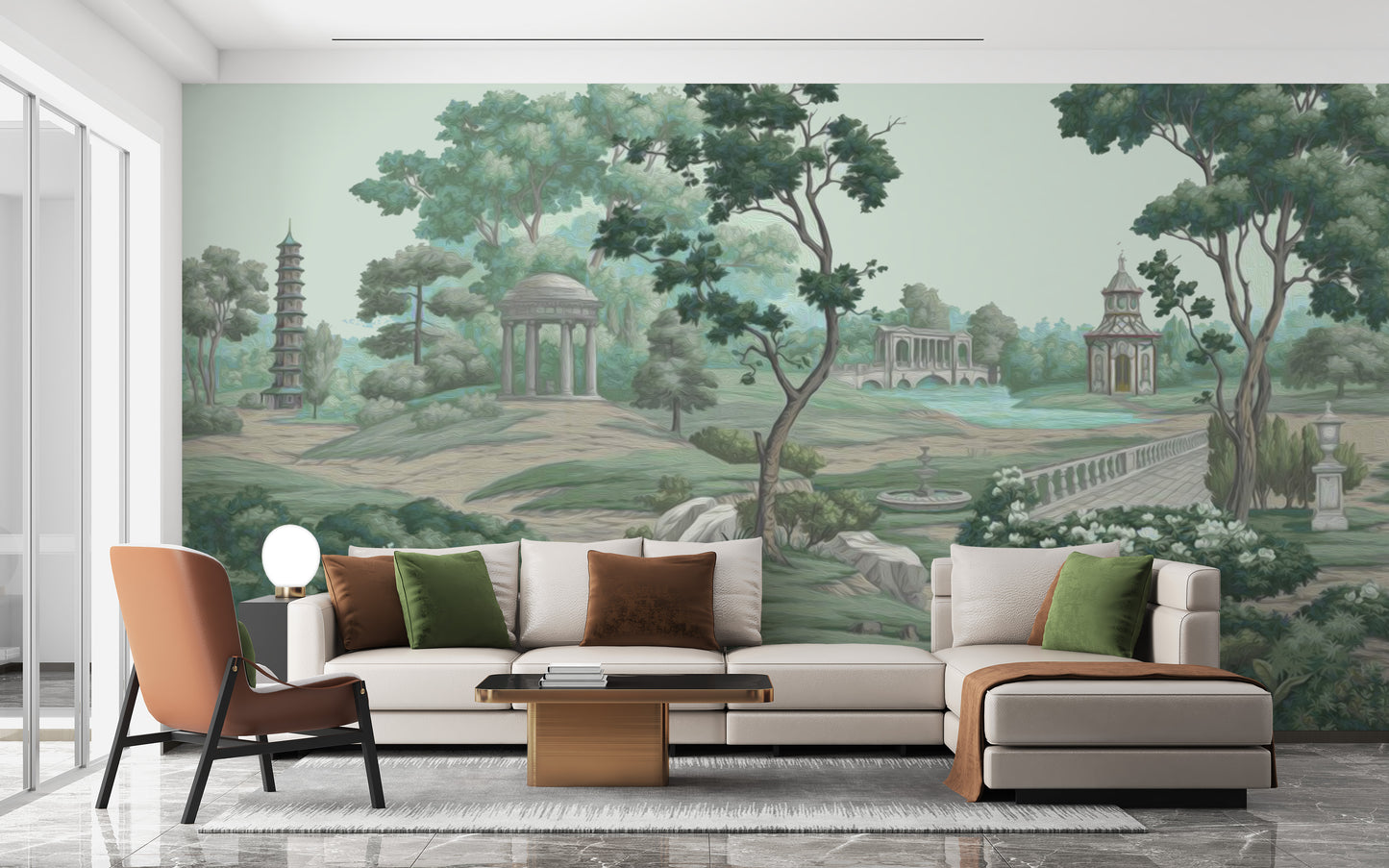 Serene Garden Wall Mural for a tranquil touch