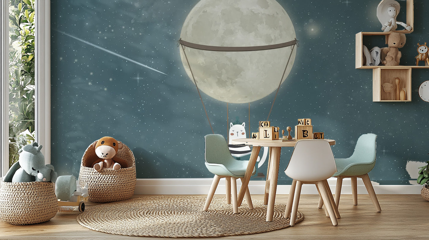 Kids Starry Night Adventure Wallpaper Mural