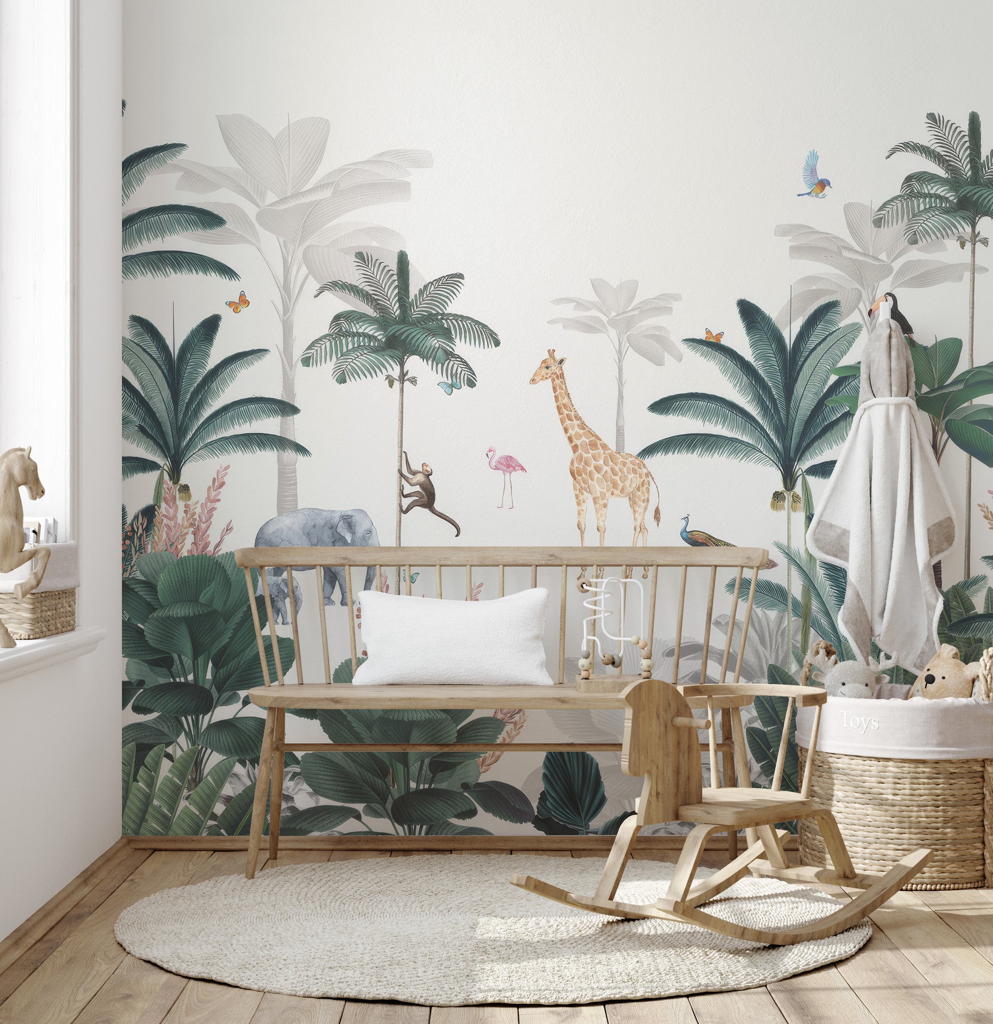 Forest Animals Mural Wallpaper Lush