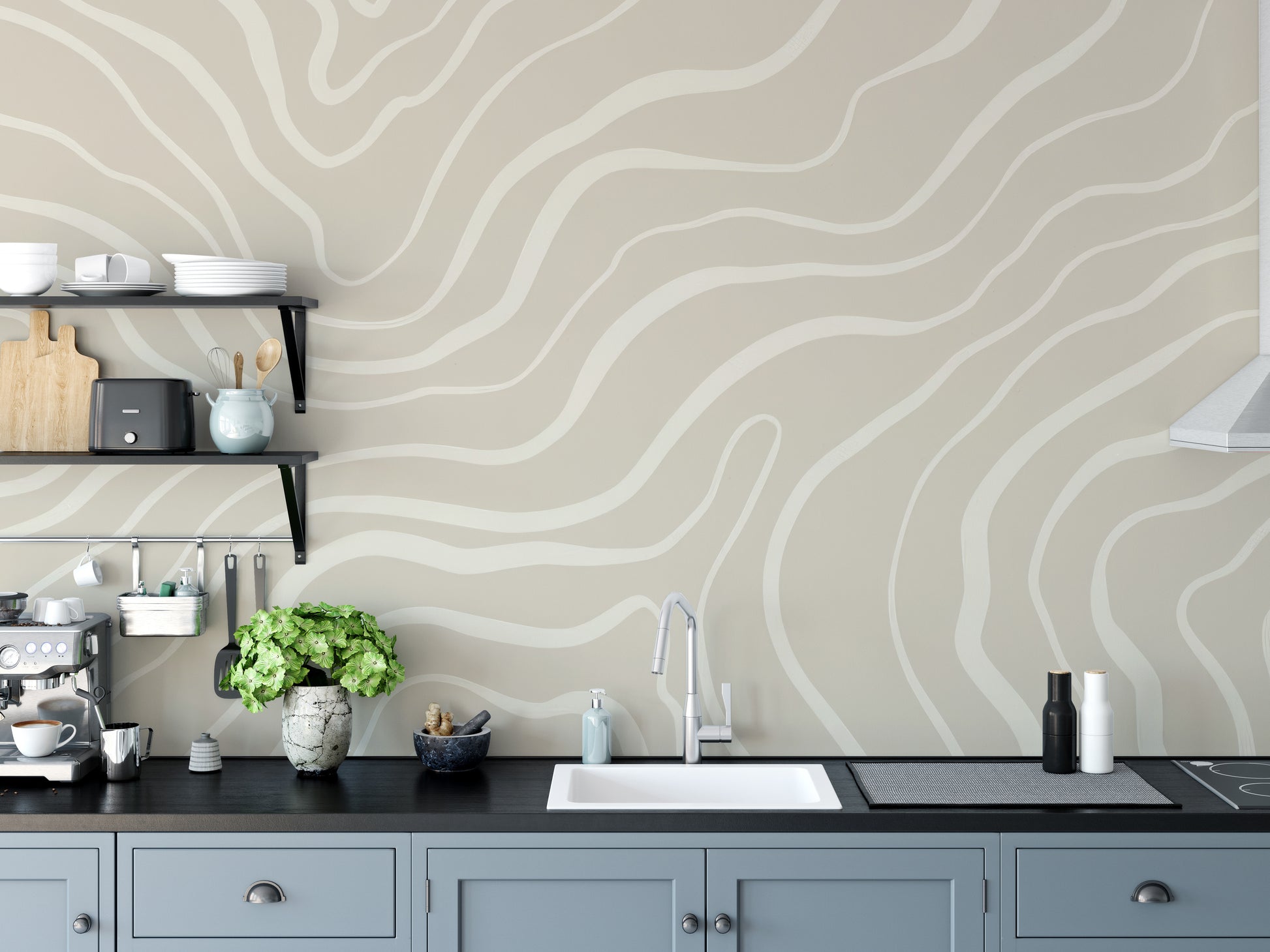 Soothing Waves Wallpaper Mural to add calm energy