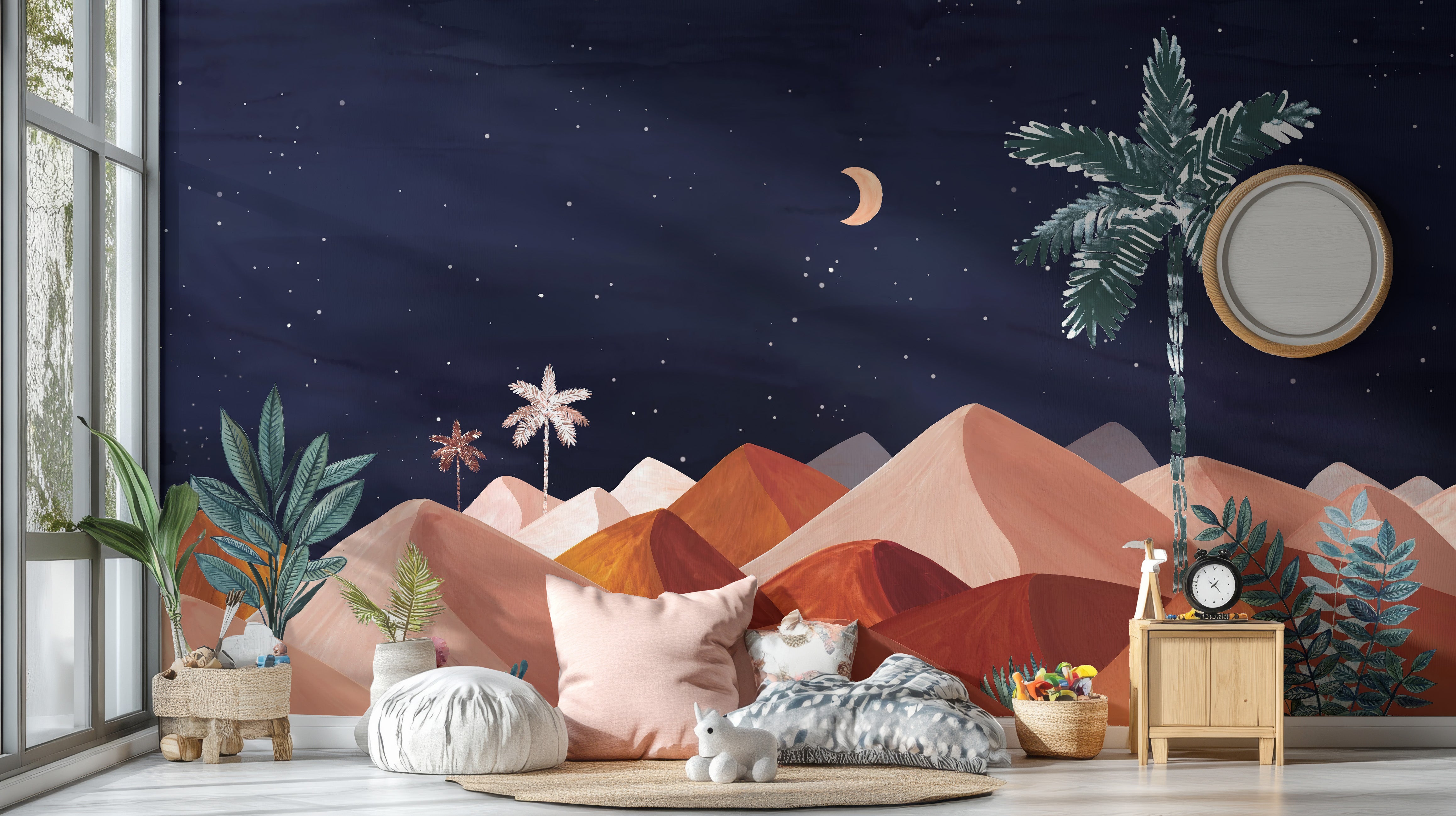 Night Sky Desert Wall Mural for a peaceful view