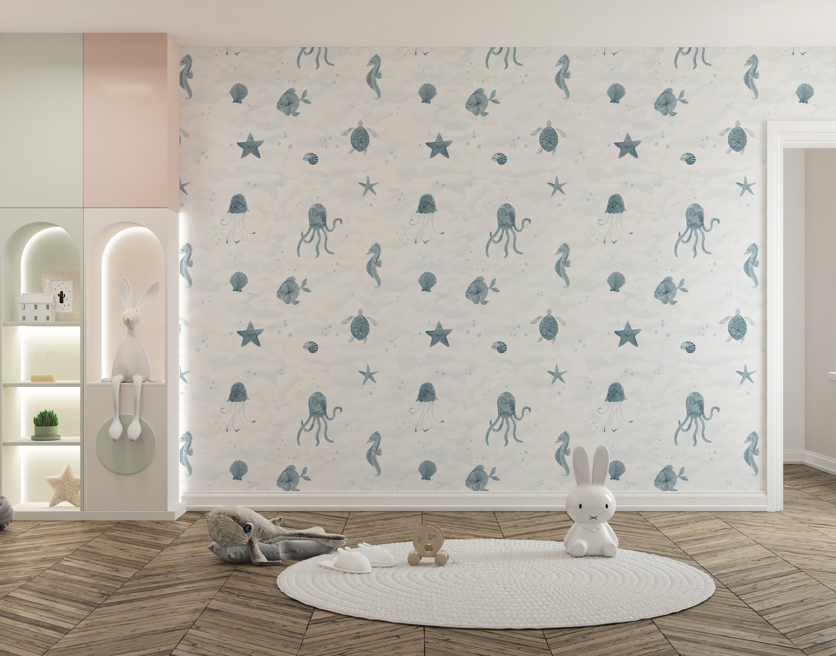 Marine Life Wallpaper Mural with oceanic beauty