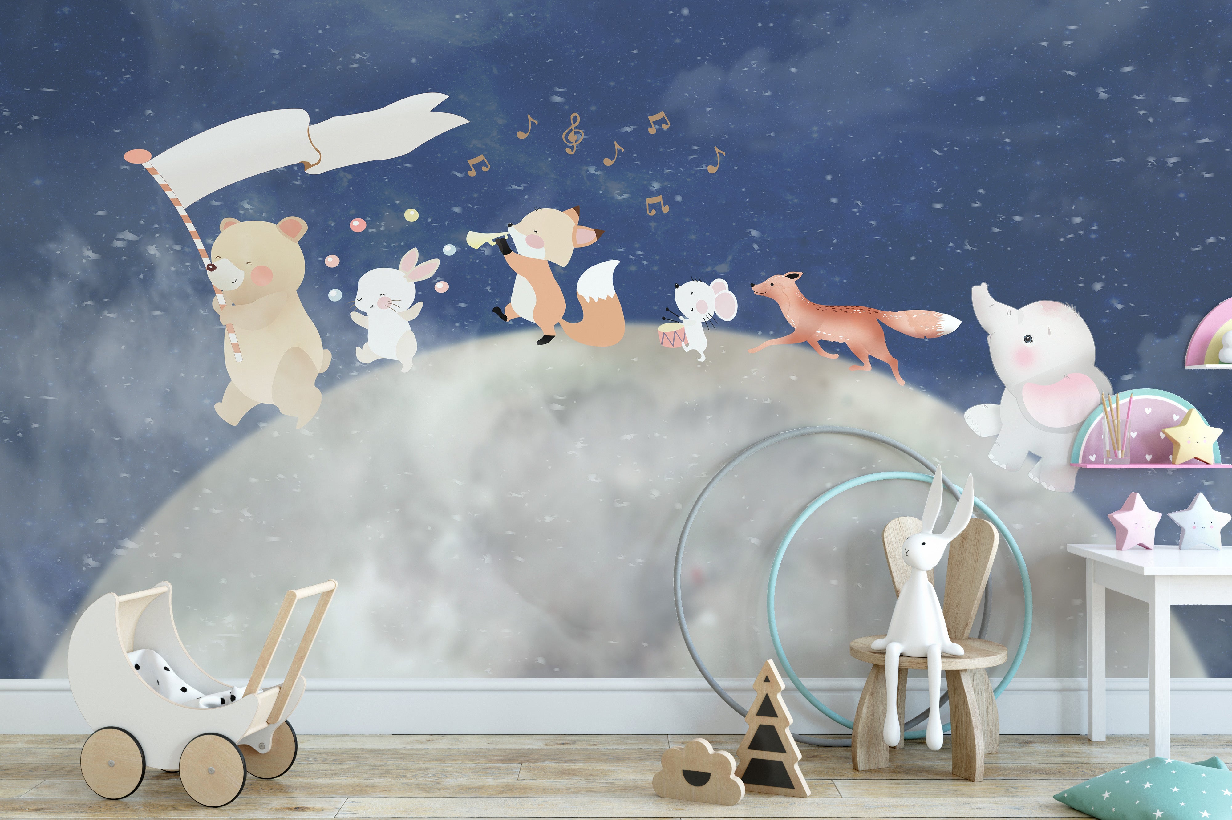 Magic Wand Dance Wall Mural with enchanting movement