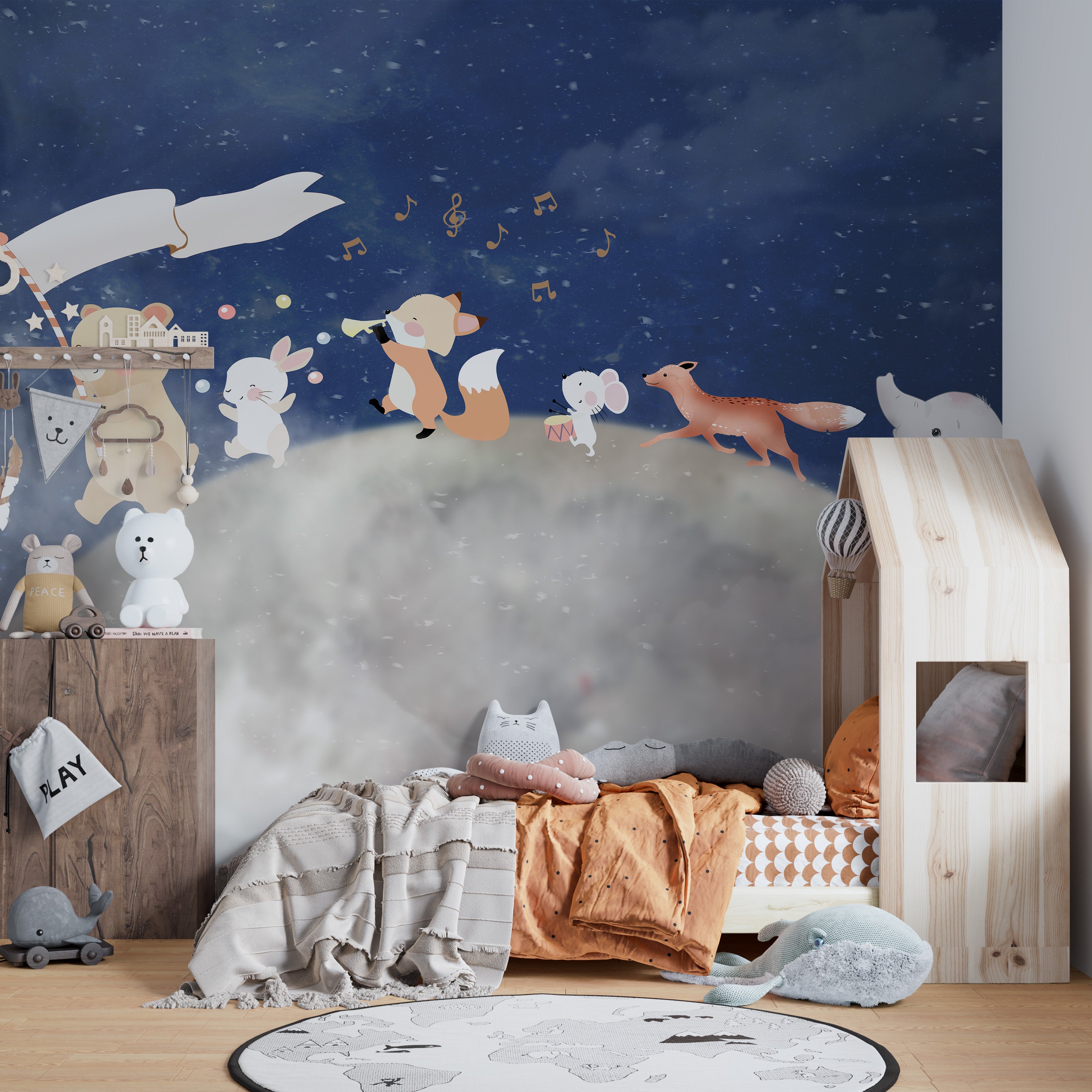 Magic Wand Dance Wall Mural with vibrant, dancing details