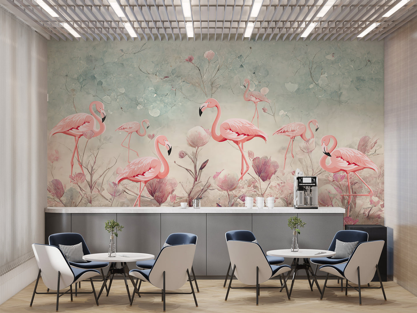 Flamingo Fantasy Wallpaper Mural