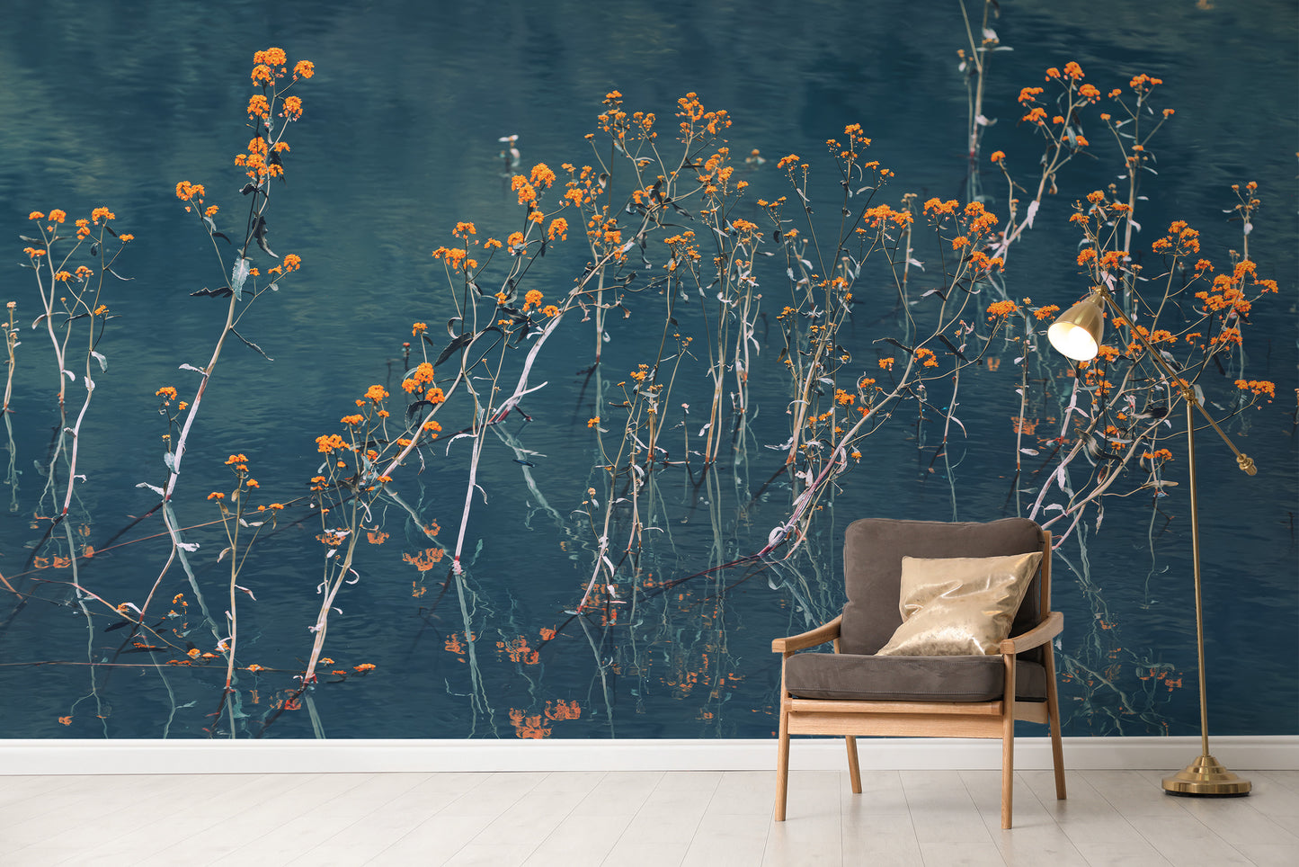 Nature-inspired autumn whispers wallpaper mural for walls