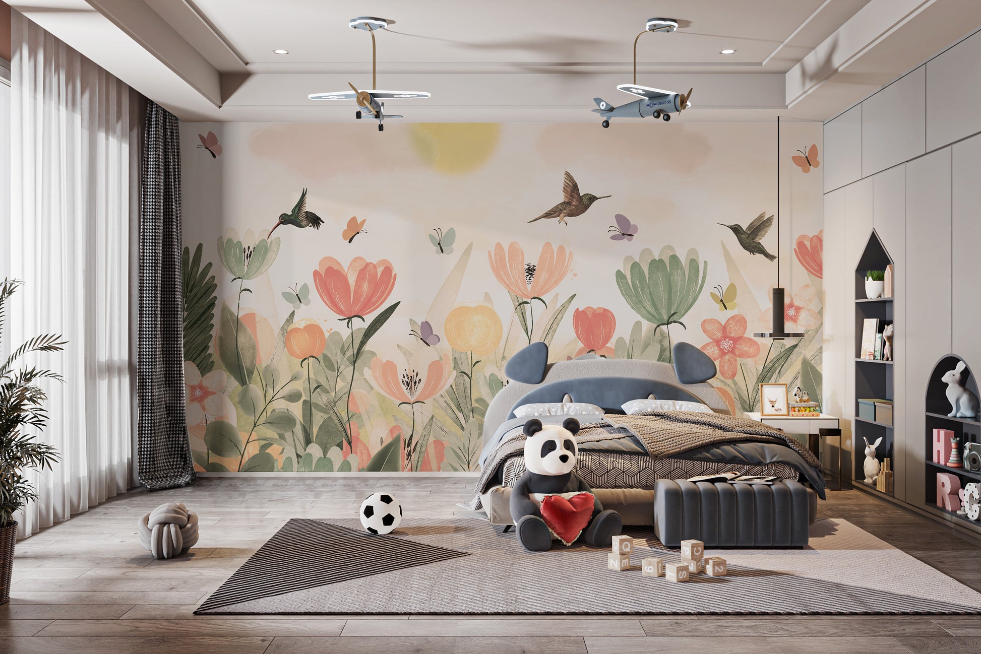 Hummingbird Haven Wallpaper Mural