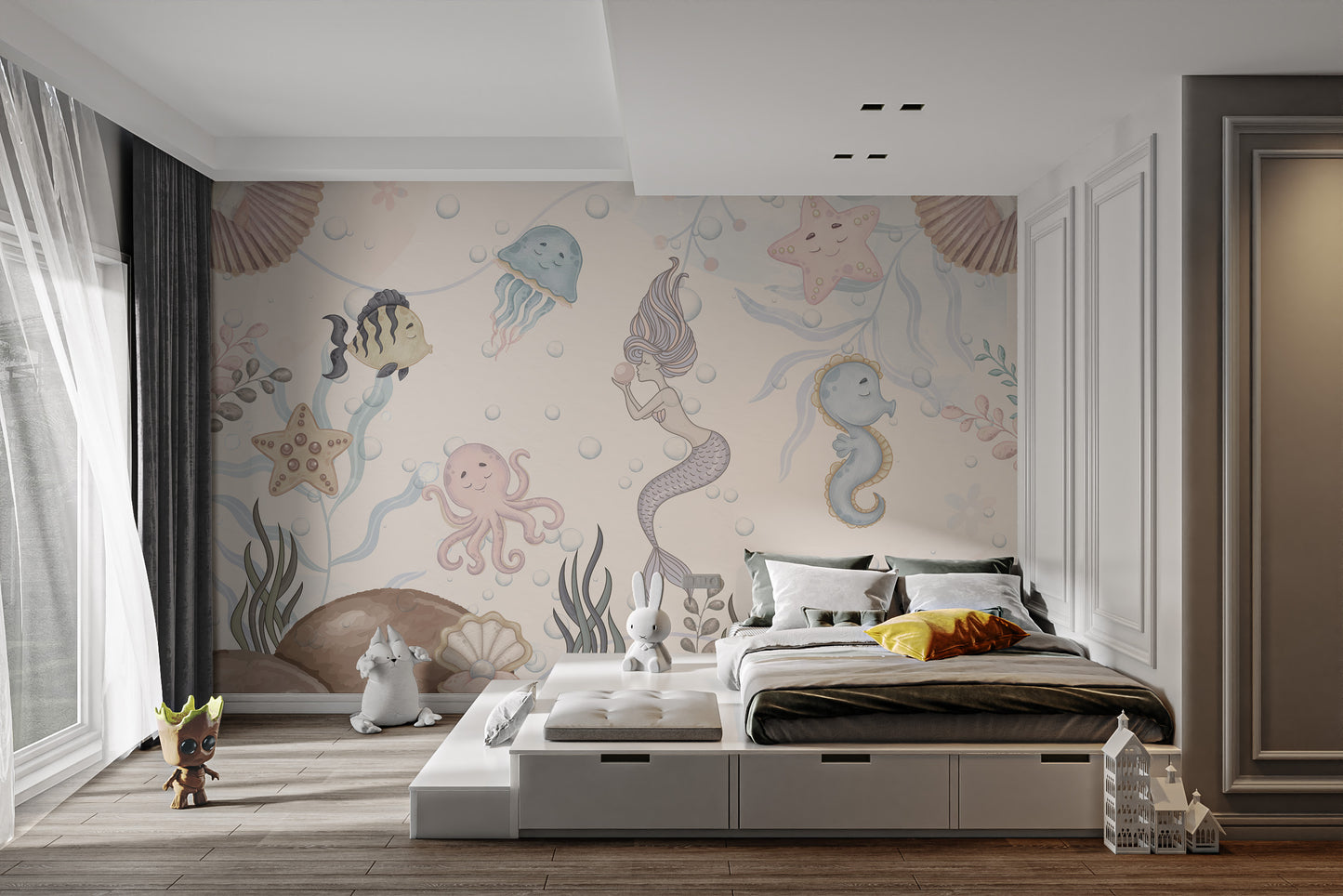 Aquatic Life Kids Wall Mural