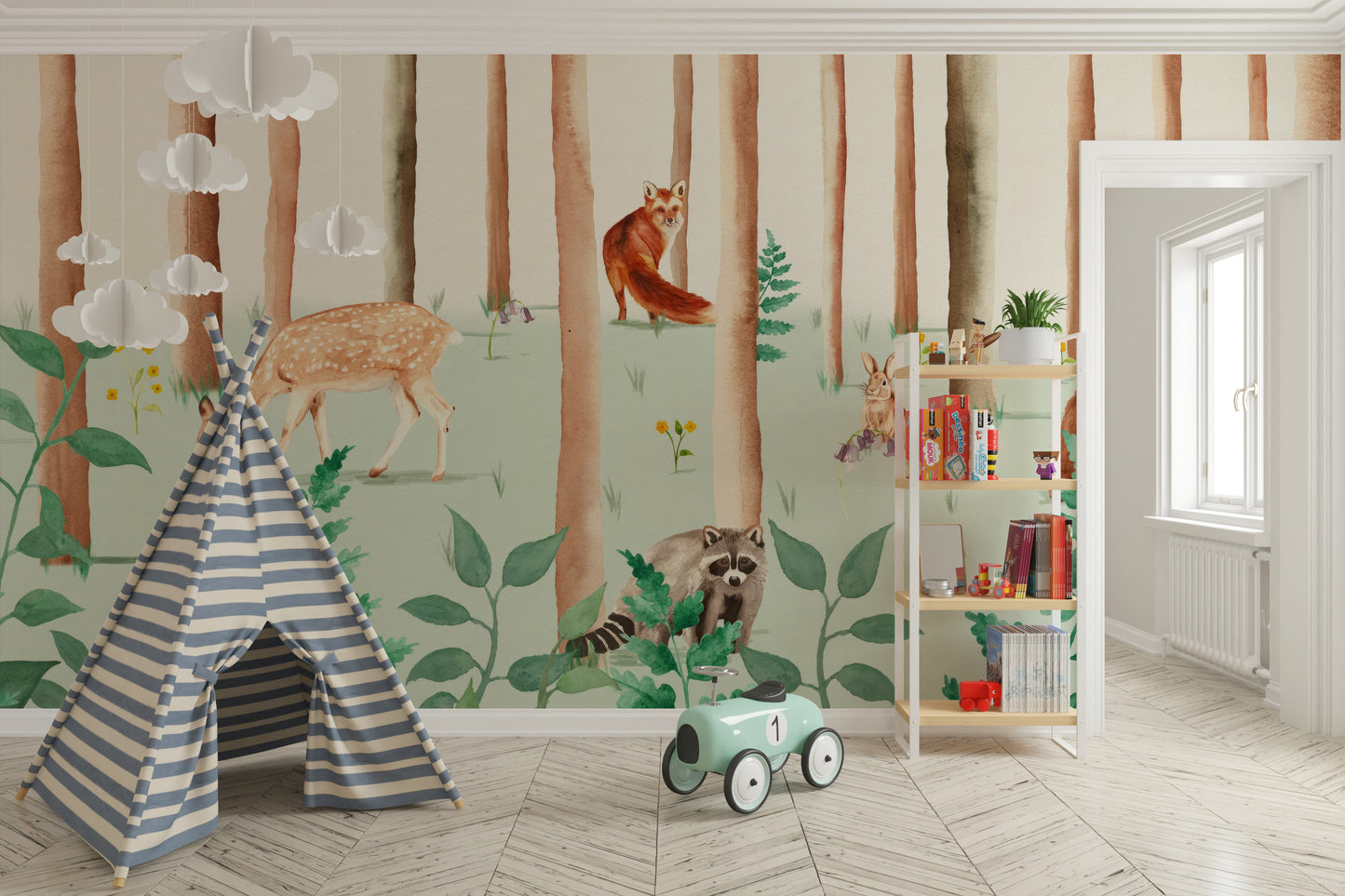 Forest Friends Wallpaper Mural