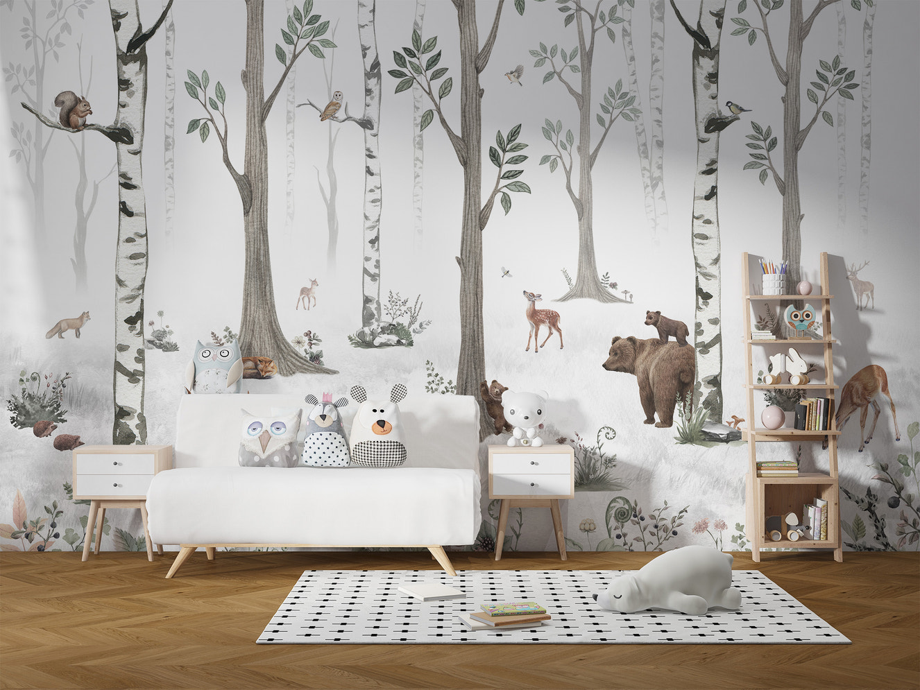 White Forest design brings calm elegance to interiors.
