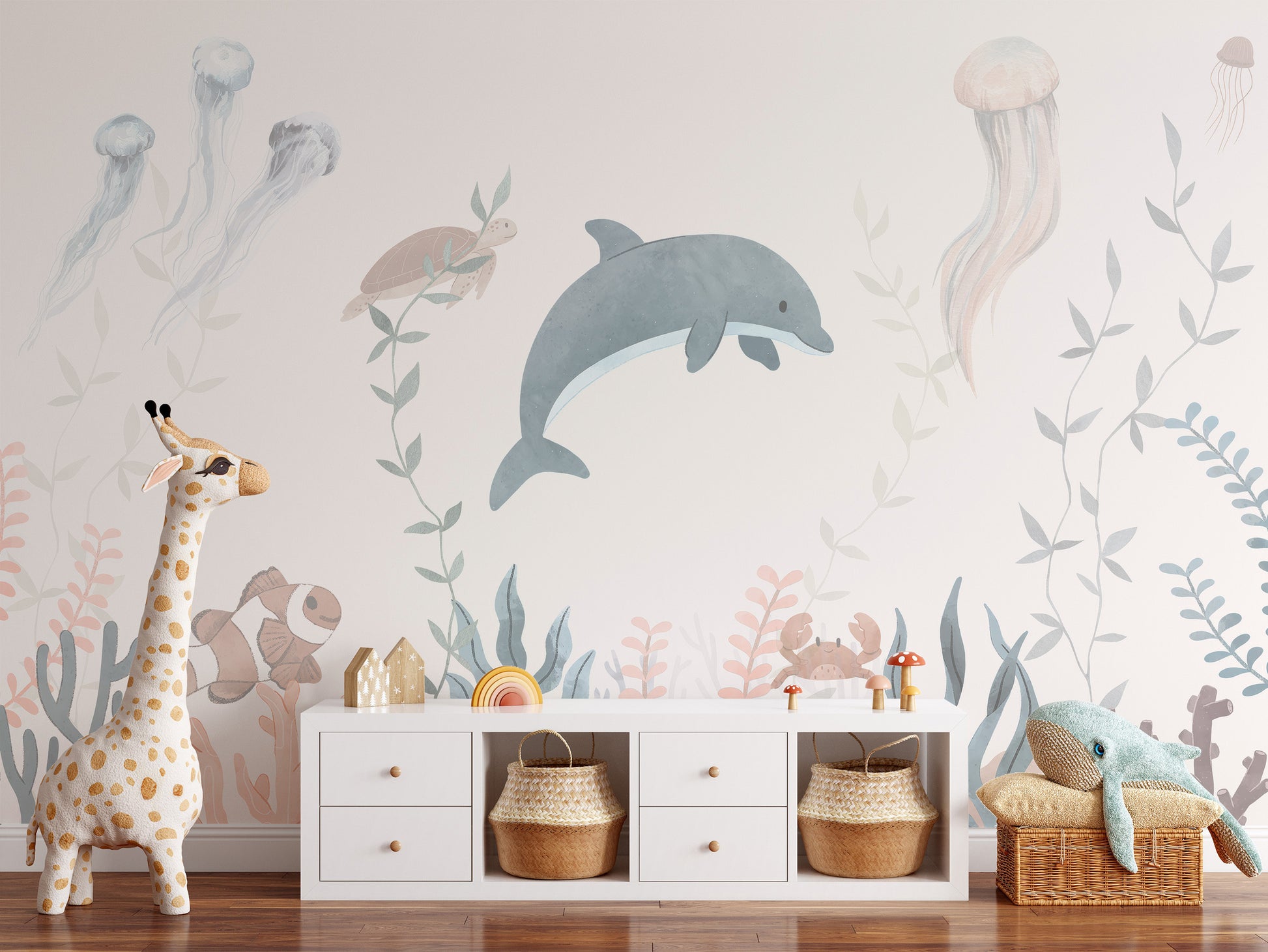 Ocean bliss mural for bringing the tranquility of the sea indoors