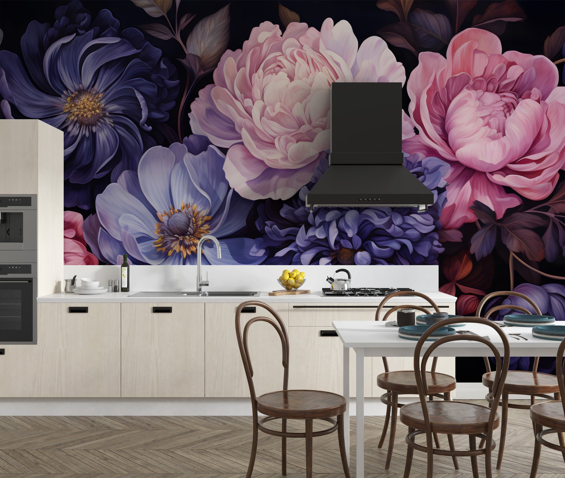 Blossoming beauty wall mural for elegant floral decor