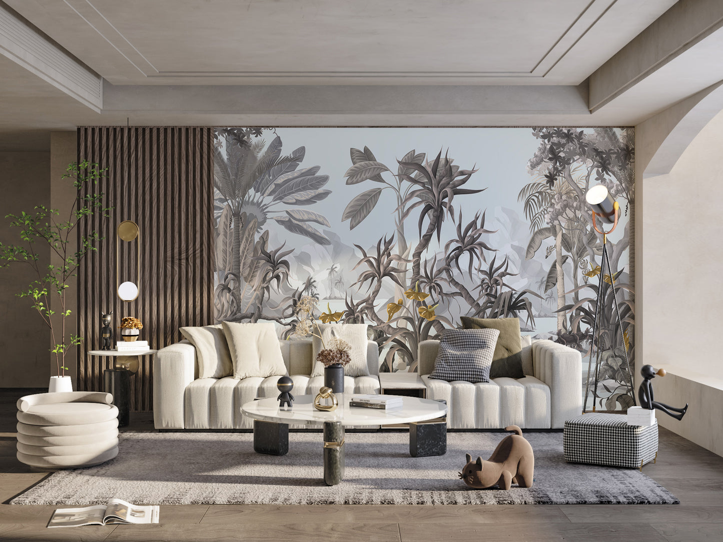 Exotic Botanicals Wallpaper Mural